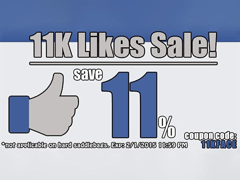 11,000 Facebook Likes = 11% Off Sale!