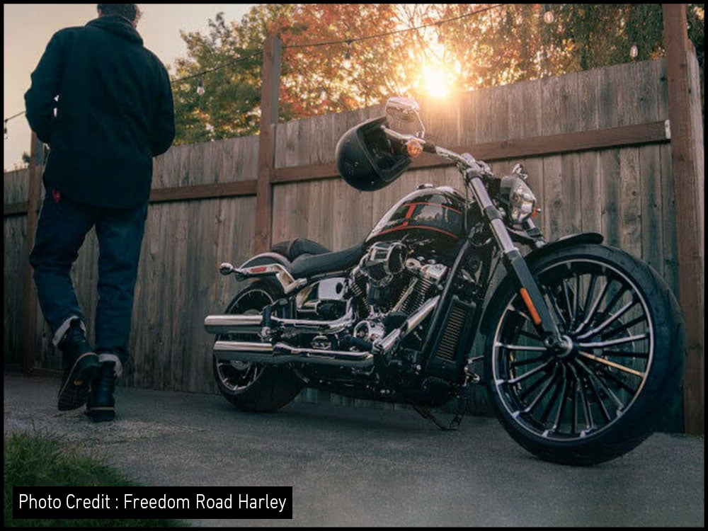 バイクミラー メッキ FXBRS 117 2024 2024年式 ソフテイル FXBR