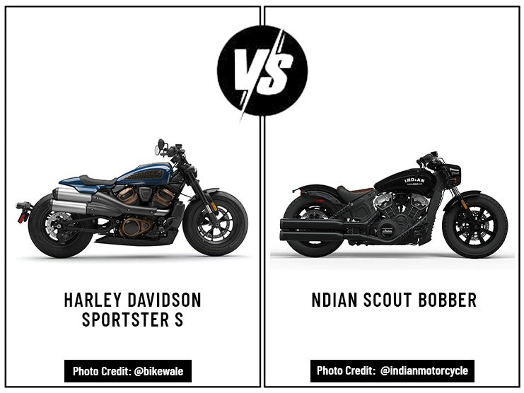 Harley Davidson Sportster S vs. Indian Scout Bobber