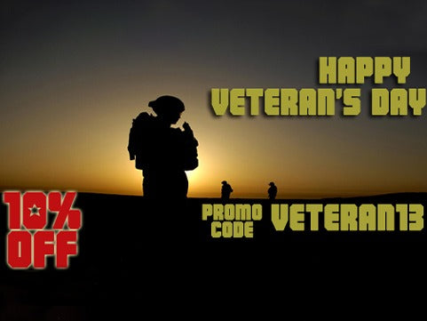 Veteran’s Day 10% Off Promotion