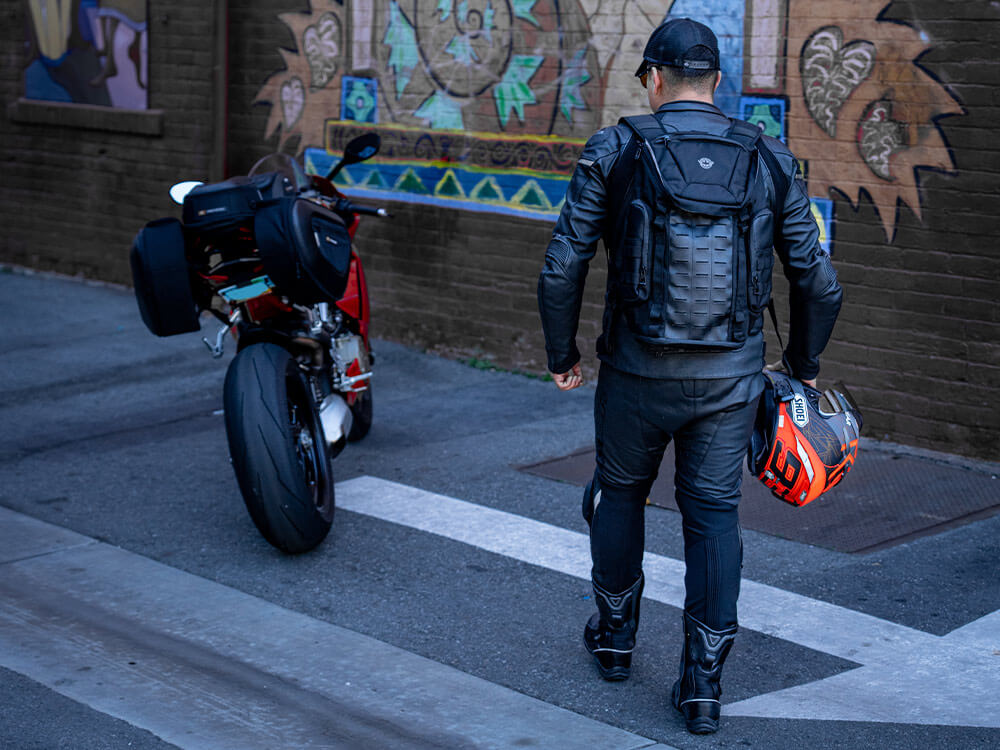 best motorcycle backpack for laptop Nomad Men/Women, Helmet/Laptop Luggage Bag Reflective Motorbike Riding Back Packs Lightweight Weekender Daily Travel Gear Bag Hiking Backpack for Camping, Sport, Gym, Cycling : Automotive Adjustable shoulder strap Best Motorcycle Backpacks for Commuting