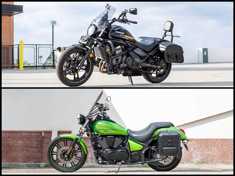 Brief Description of the Two Types of Kawasaki Saddlebags