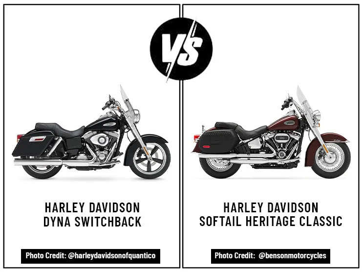 Harley Davidson Dyna Switchback Vs. Harley Davidson Softail Heritage Classic