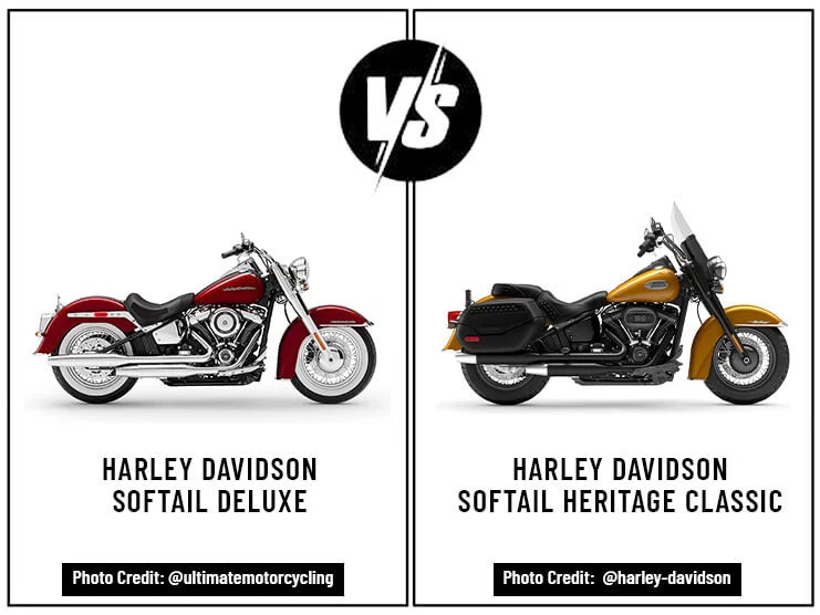 Harley Davidson Softail Deluxe Vs. Harley Davidson Softail Heritage Classic
