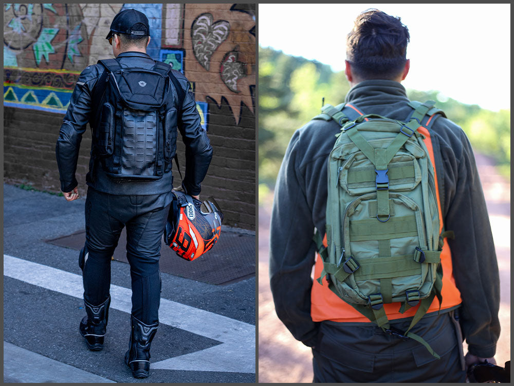 anyone use a large backpack to travel on a motorcycle mjmoto Waterproof Capacity Carbon Fiber Rider Backpack Hard Shell Reflective Motorbike Suitcase Light Version (Black) : Automotive The Trident backpack has adjustable sternum clip and waist straps Organize Your Gear: Tips for