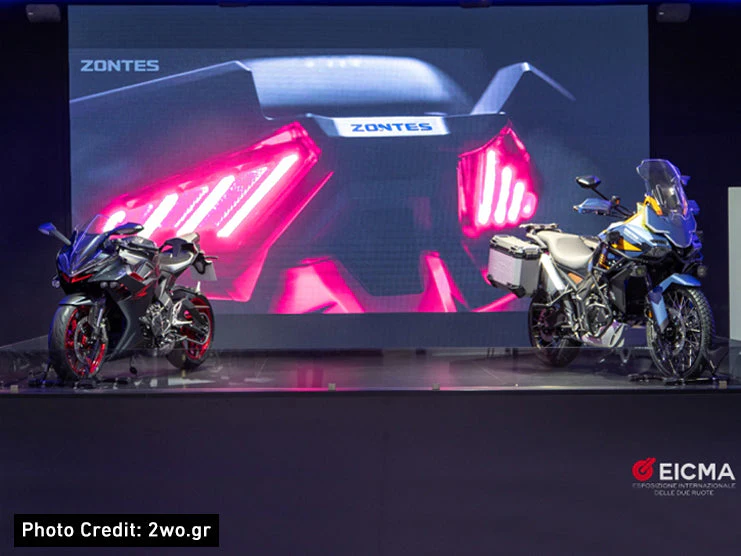 Zontes, Unveils Three-Cylinder ZT 703 F & ZT 703 RR at EICMA 2023