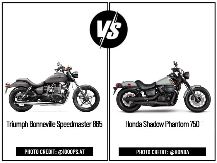 Triumph Bonneville Speedmaster 865 Vs Honda Shadow Phantom 750: A Detailed Comparison