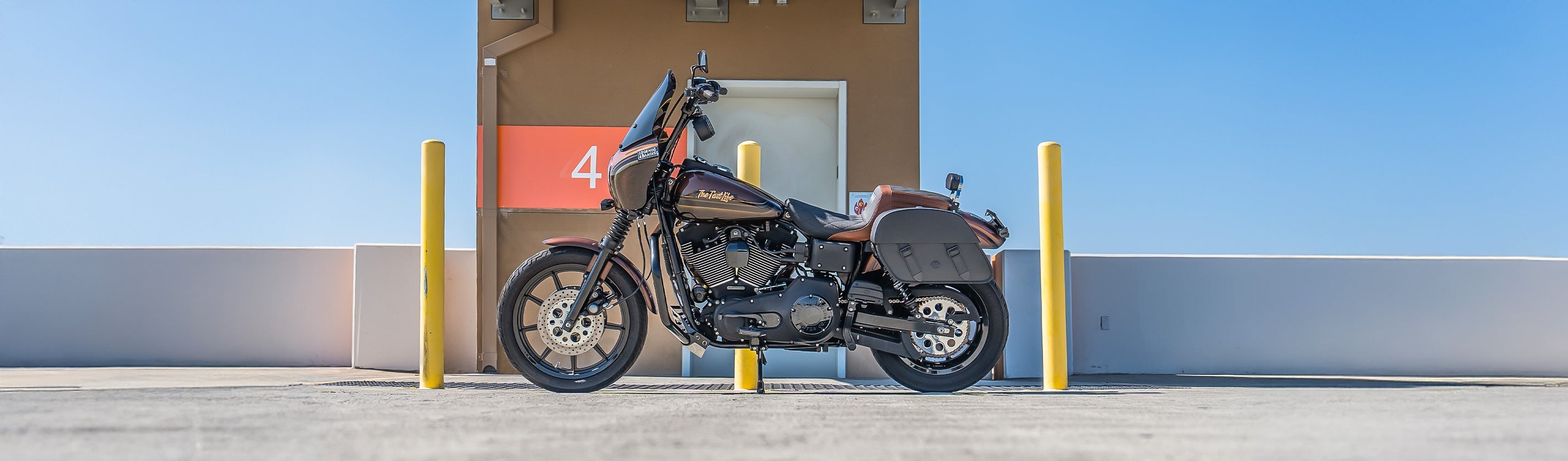 Harley Davidson Dyna Super Glide Custom FXDC/I Saddle Bags