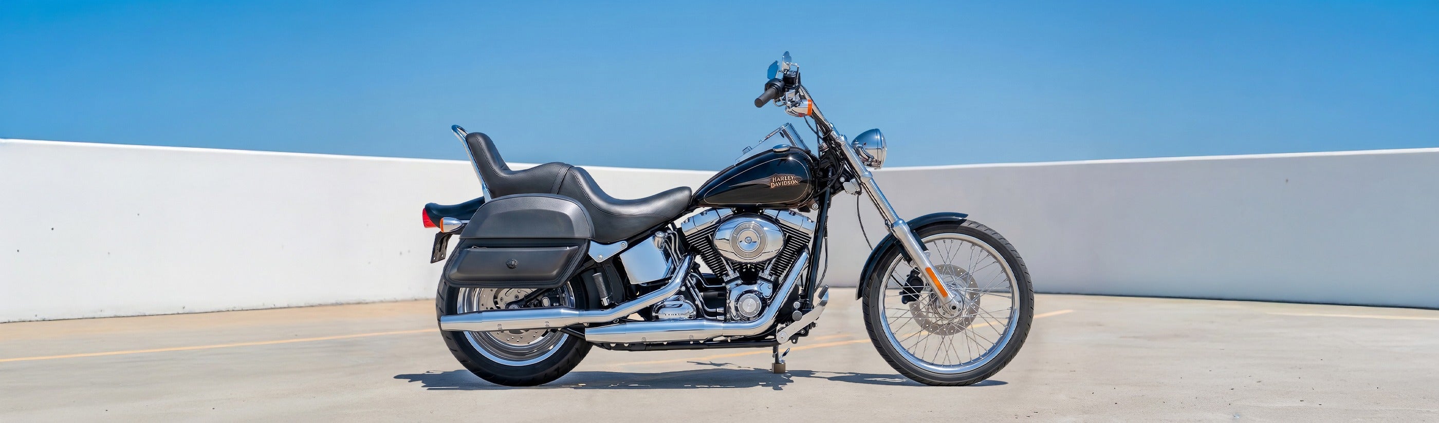 Harley Davidson Softail Custom FXSTC Saddlebags