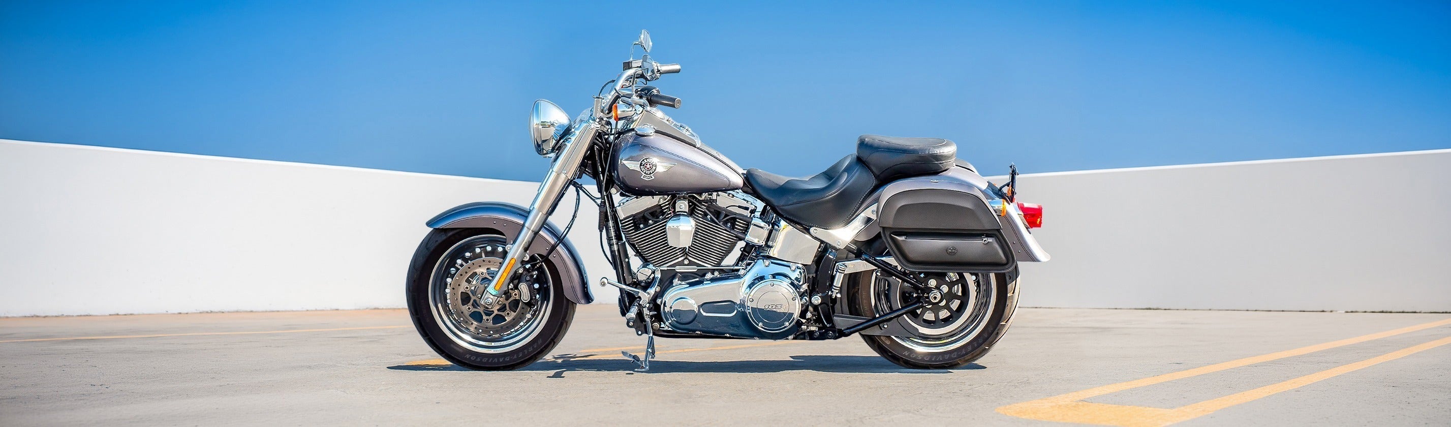 Saddlebags for Harley Softail Fat Boy FLSTF/I - 2017 & Older