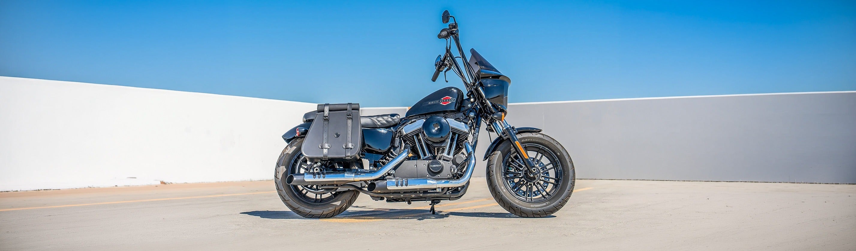 Saddlebags for Harley Sportster 1200 Custom