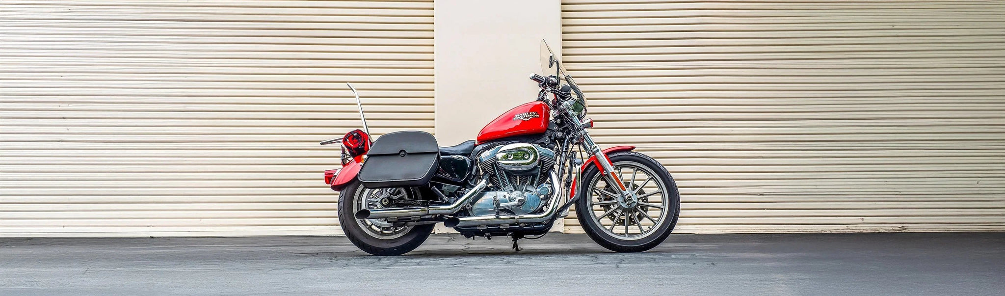 Harley Davidson Sportster Super Low XL883L Saddlebags Viking Bags