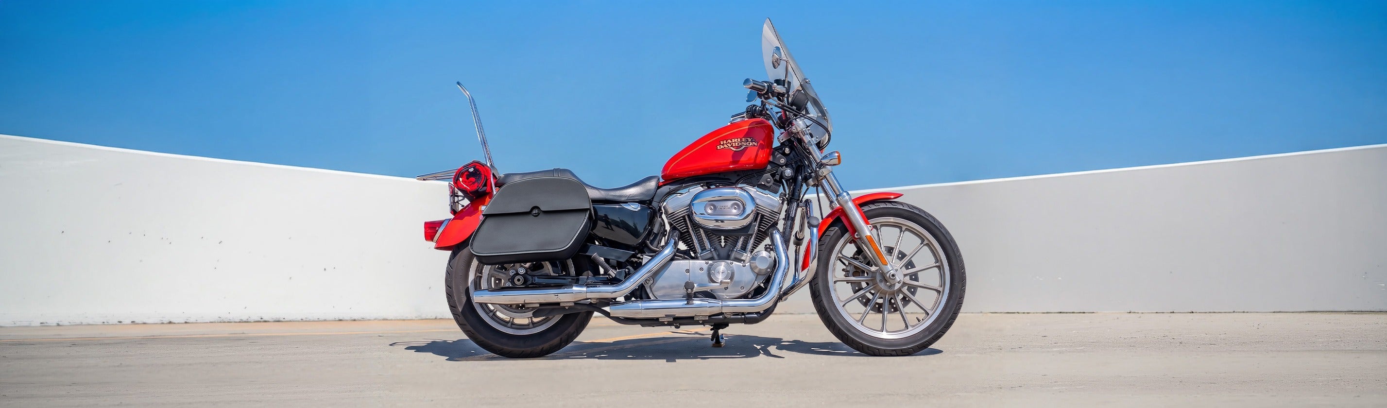 All Motorcycle Bags, Parts & Accessories for Harley Sportster 883 Low Web Banner
