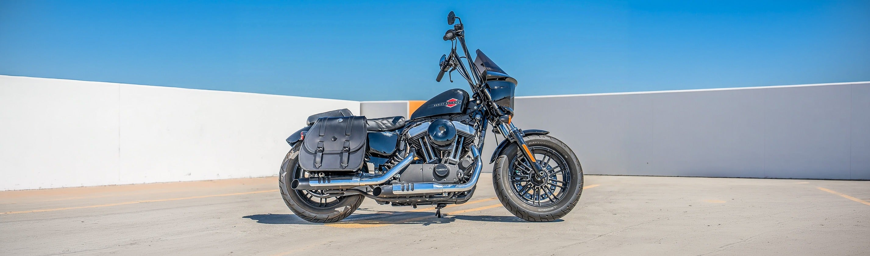 Saddlebags for Harley Sportster 883 Iron
