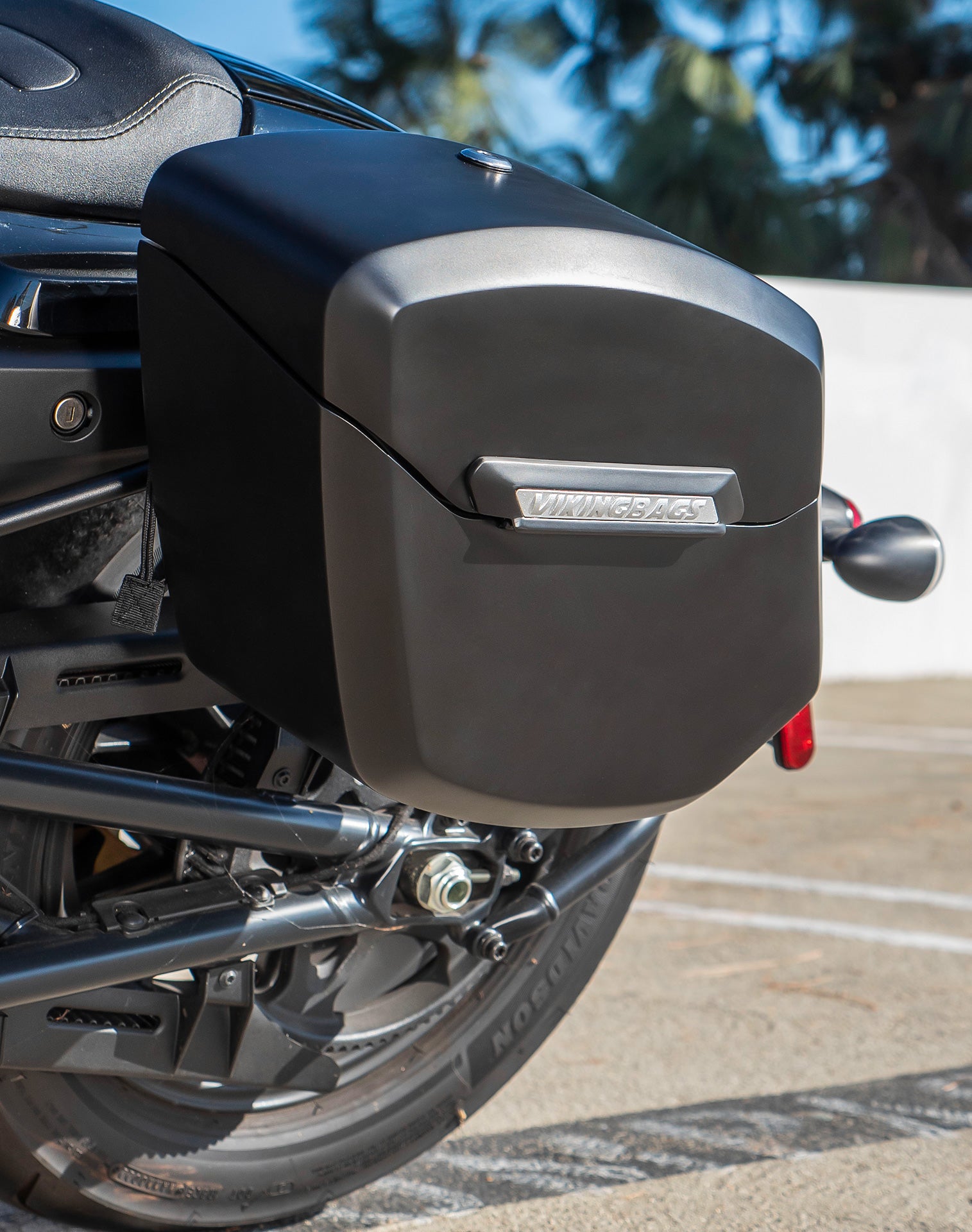 12L - Ironclad Quick Mount Medium Harley Sportster S (RH1250S) Matte Hard Solo Saddlebag (Left Only) v2