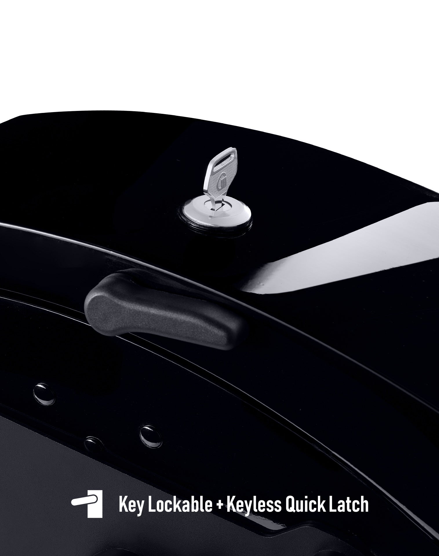 12L - Ironclad Quick-Mount Medium BMW R nineT Painted Hard Solo Saddlebag (Right Only) Key Lockable