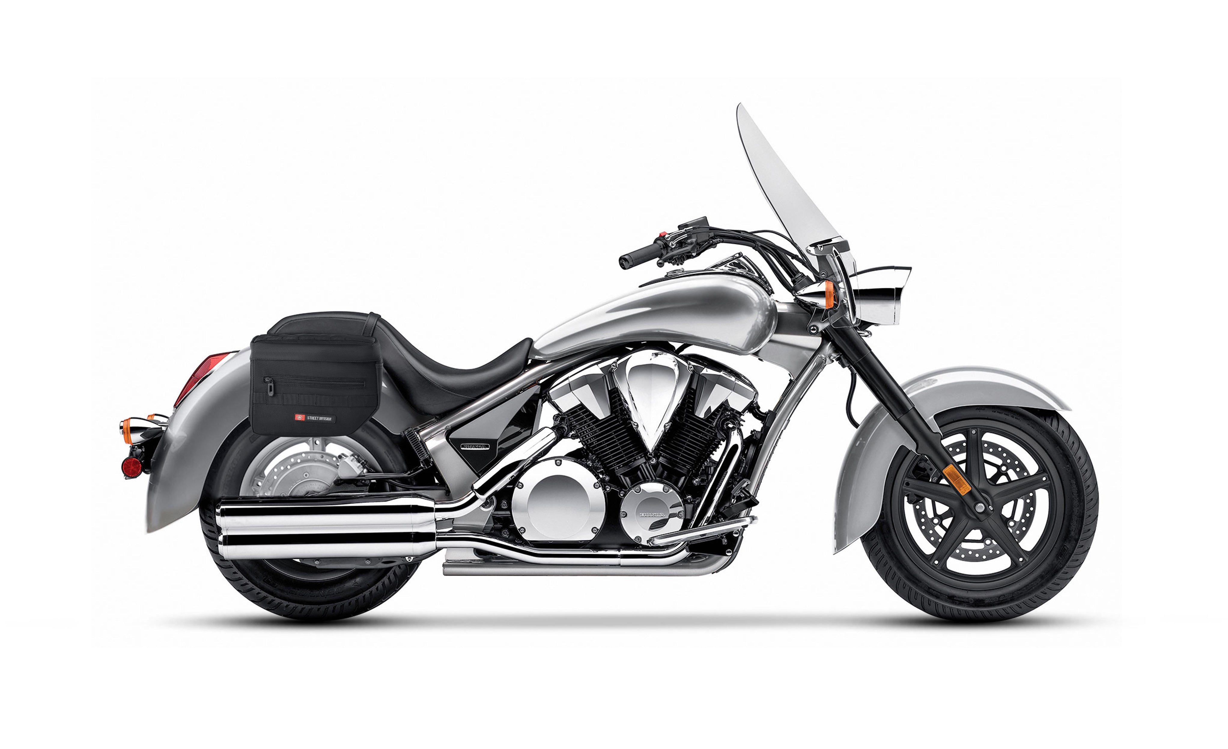 8L - Patriot Small Honda VT1300CT Interstate Throw Over Saddlebags @expand