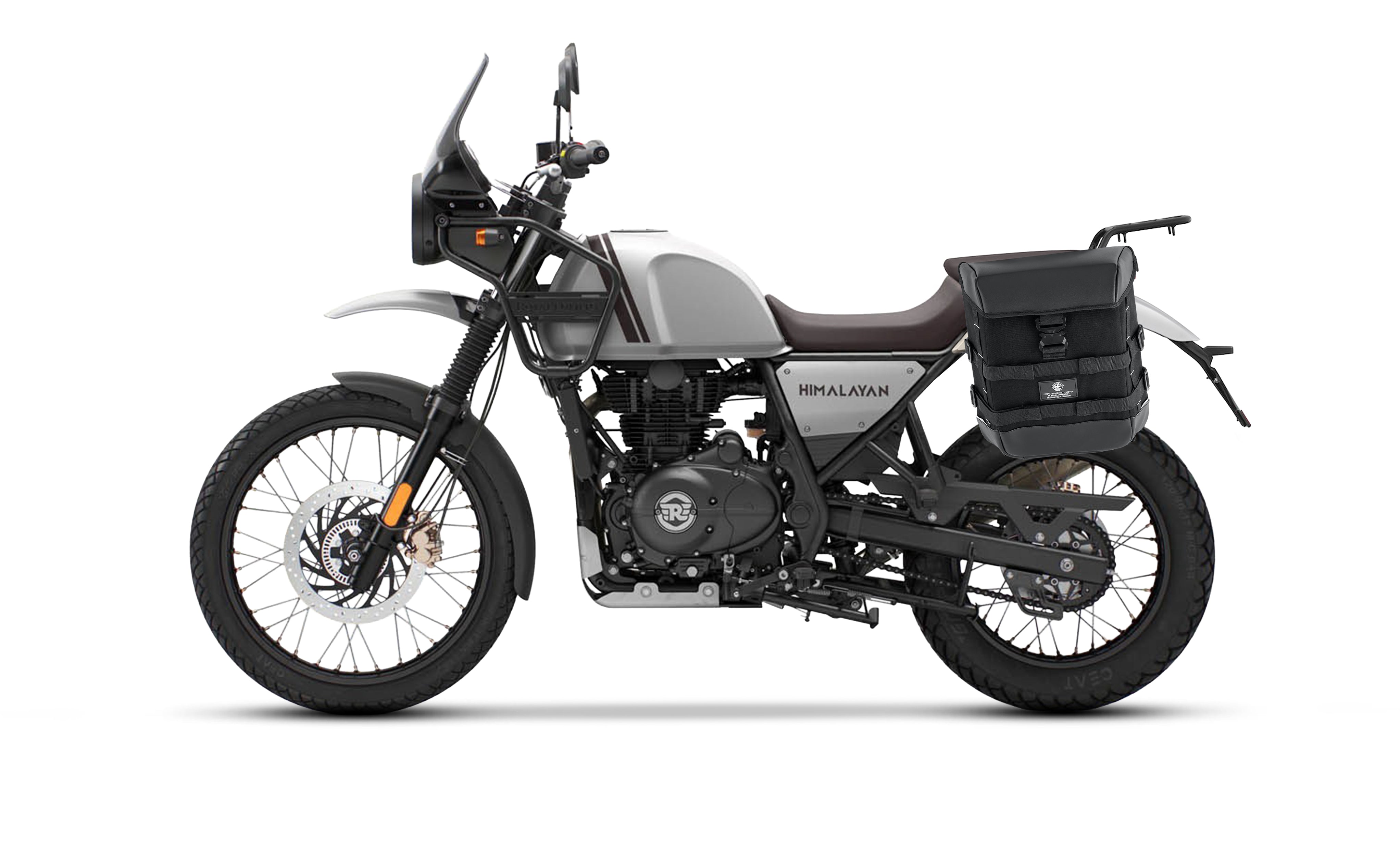 15L - Incognito Quick Mount Medium Royal Enfield Himalayan 410 Solo Saddlebag (Left Only) Bag on Bike @expand