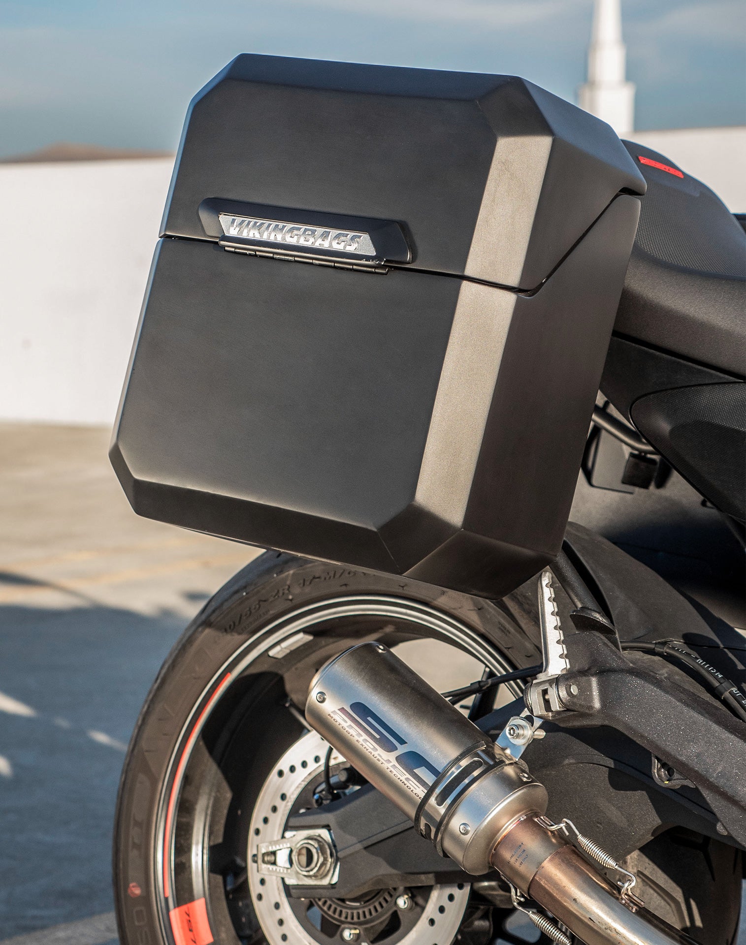 15L - Outlaw Quick Mount Medium Ducati Monster 797 Matte Hard Solo Saddlebag (Right Only) v2