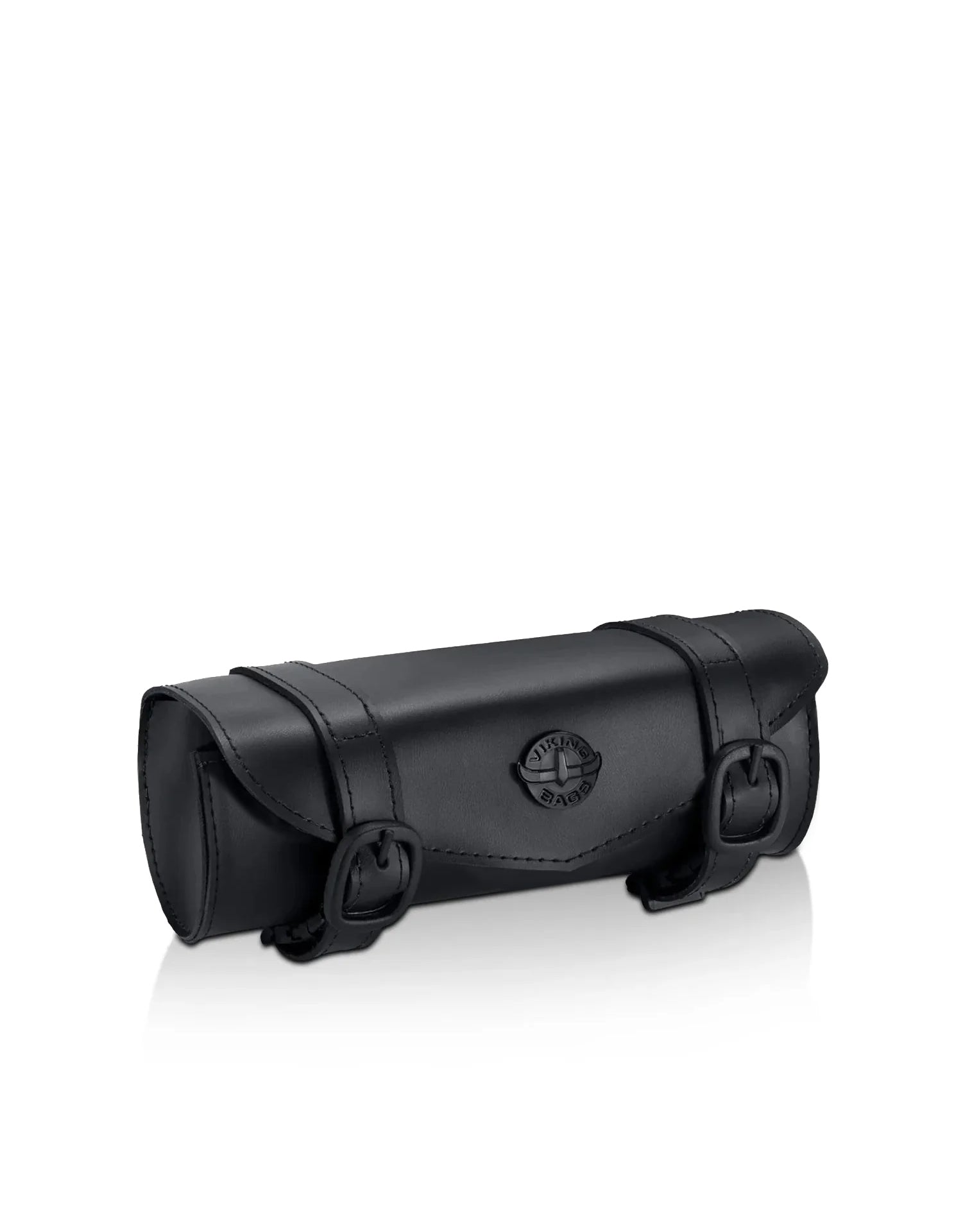 1L - Dark Age Plain Honda Leather Motorcycle Fork Bag Main View