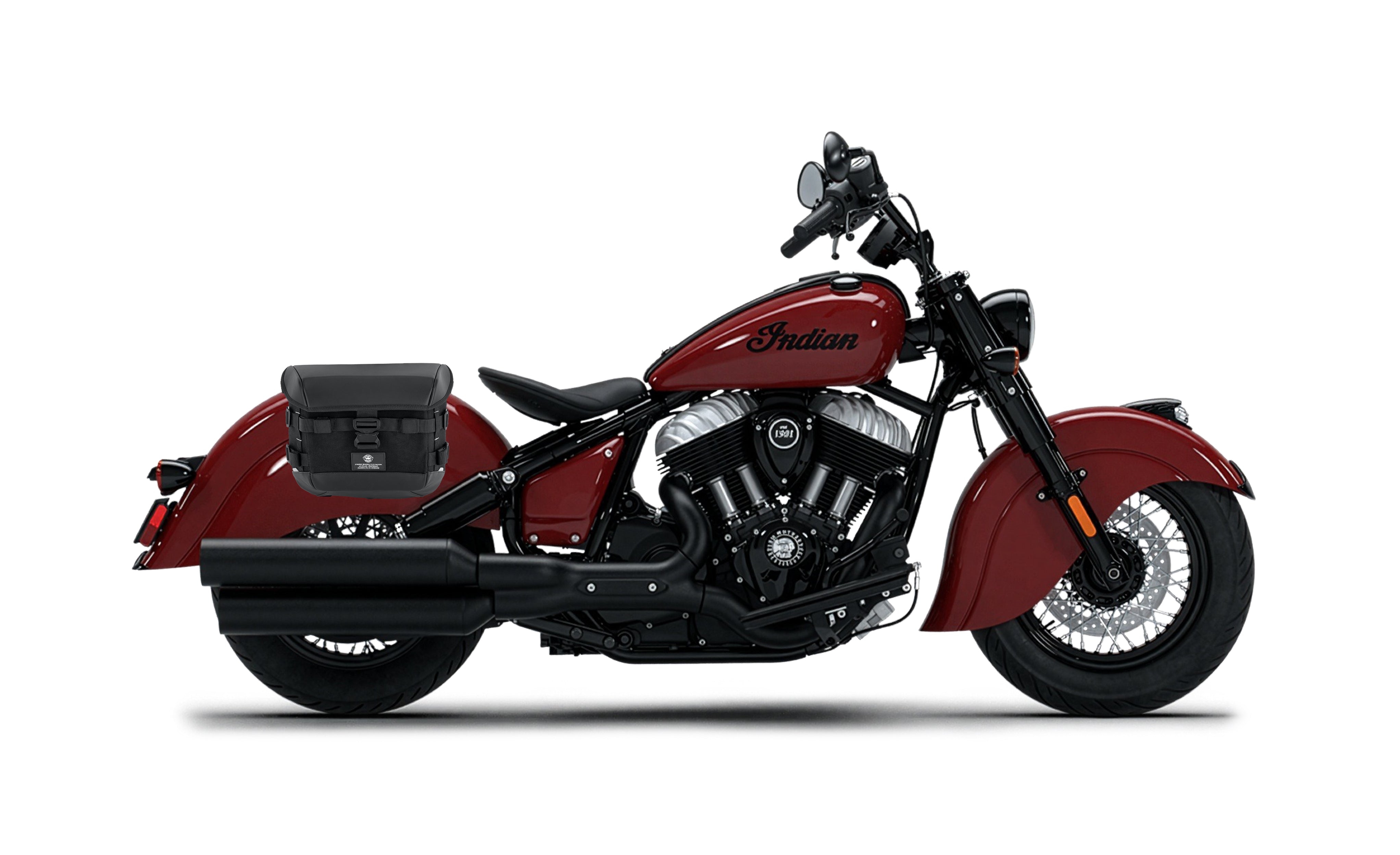 20L - Incognito Quick-Mount Small 2026 Indian Chief Vintage Saddlebags Bag on Bike @expand