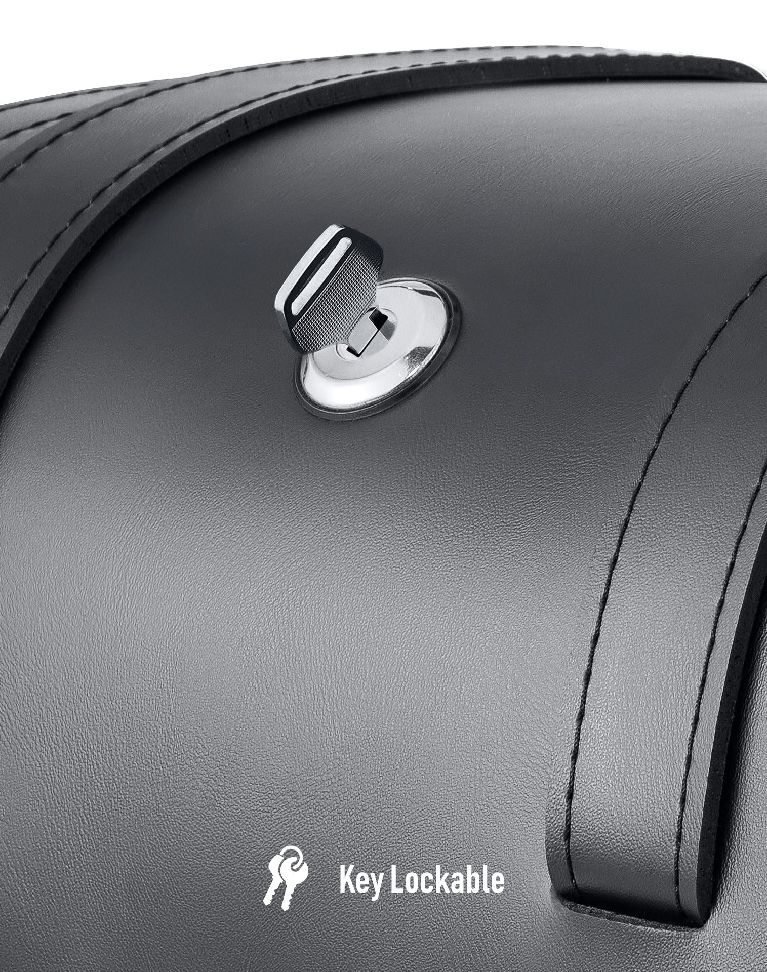 22L - Vant Medium Quick-Mount Shock Cut Motorcycle Saddlebags For Harley Sportster 883 Custom XL883C Key Lockable