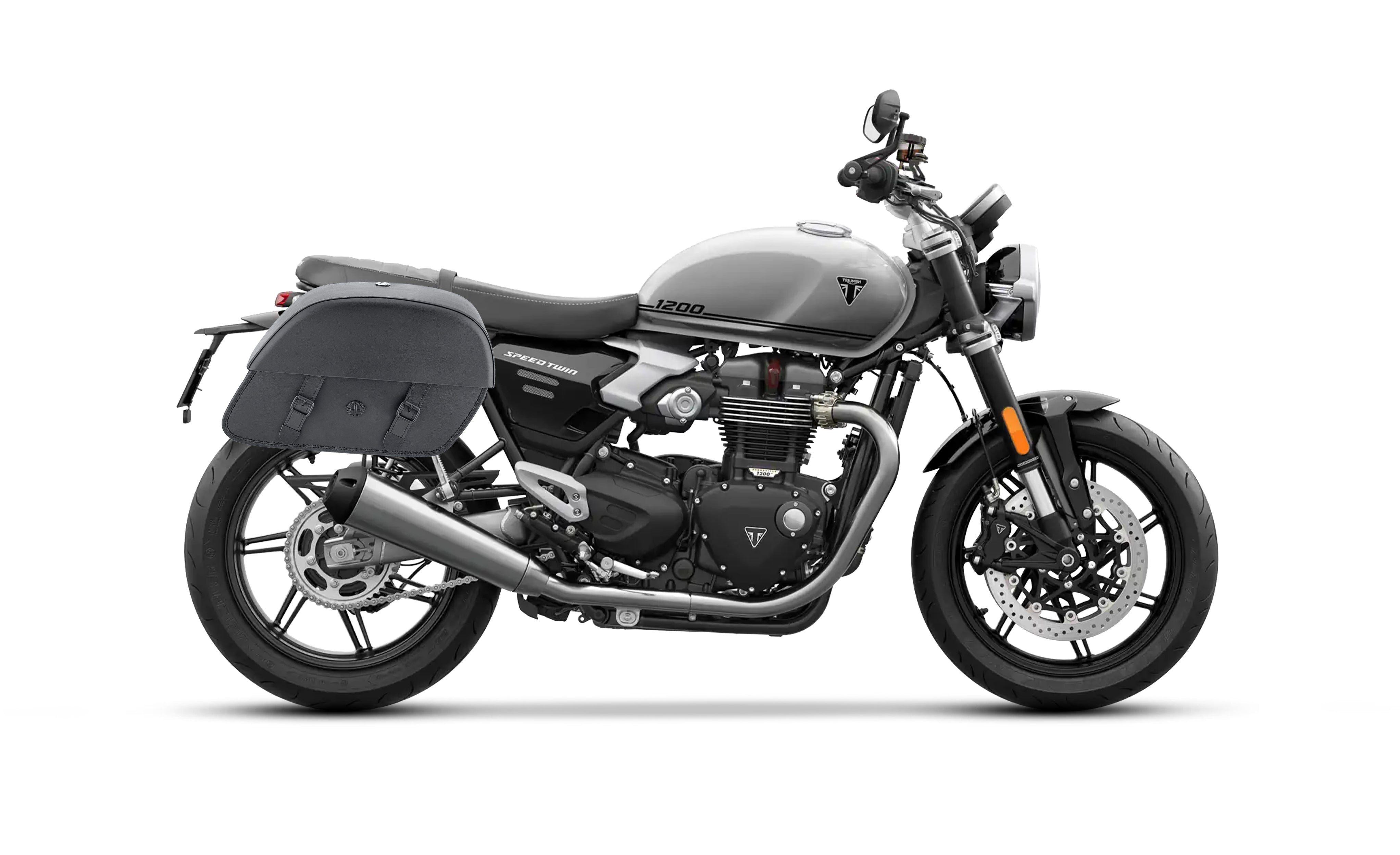 28L - Baelor Quick-Mount Medium Triumph Speed Twin 1200 Motorcycle Saddlebags Bag on Bike @expand