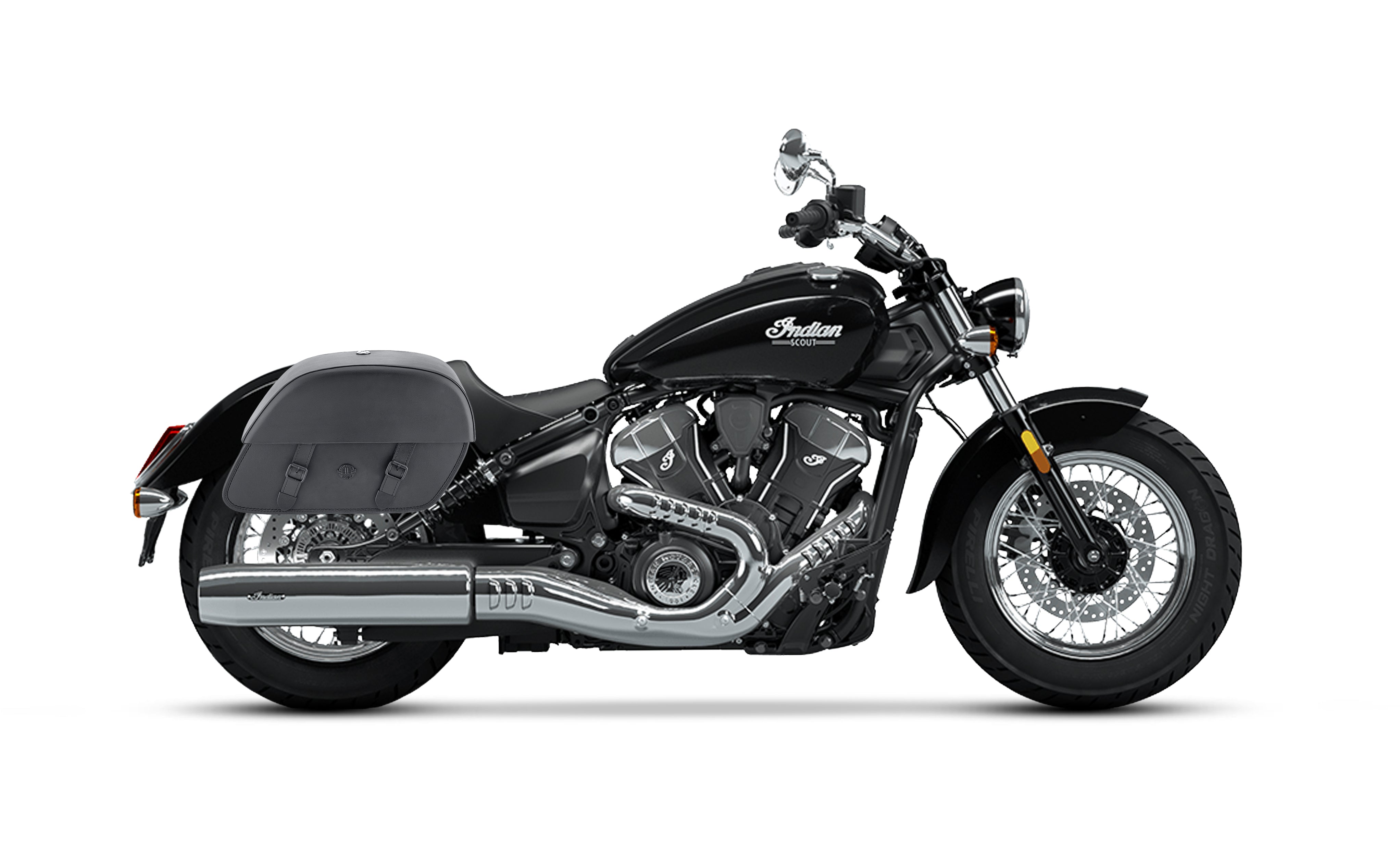 28L - Baelor Quick-Mount Medium Indian Scout Classic Motorcycle Saddlebags Bag on Bike @expand