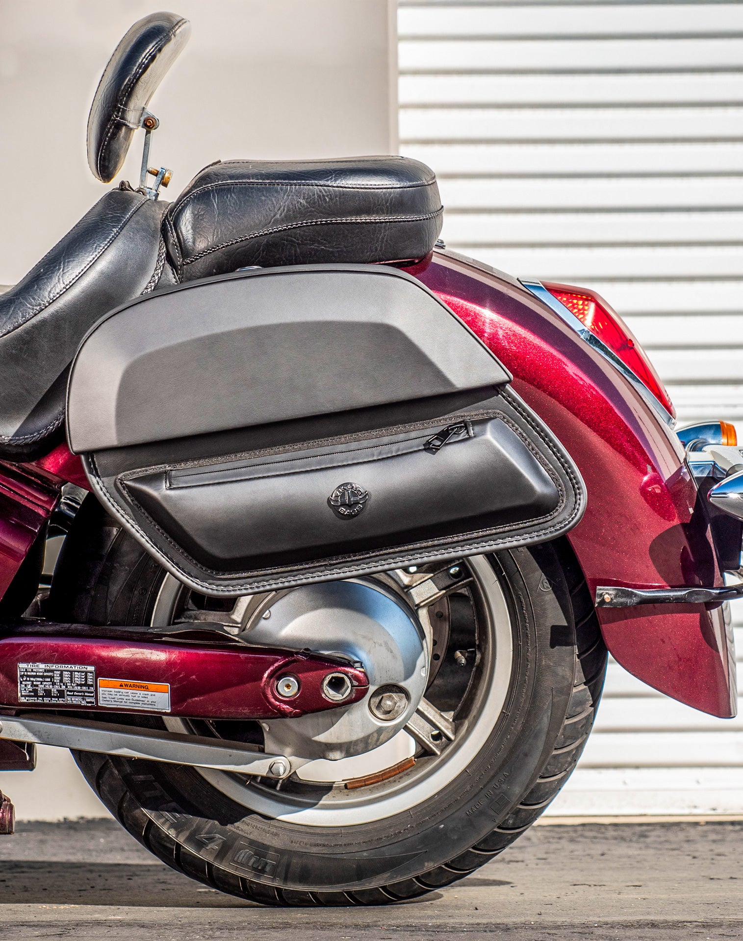 28L - Pantheon Medium Honda VT1300CT Interstate Leather Saddlebags v3