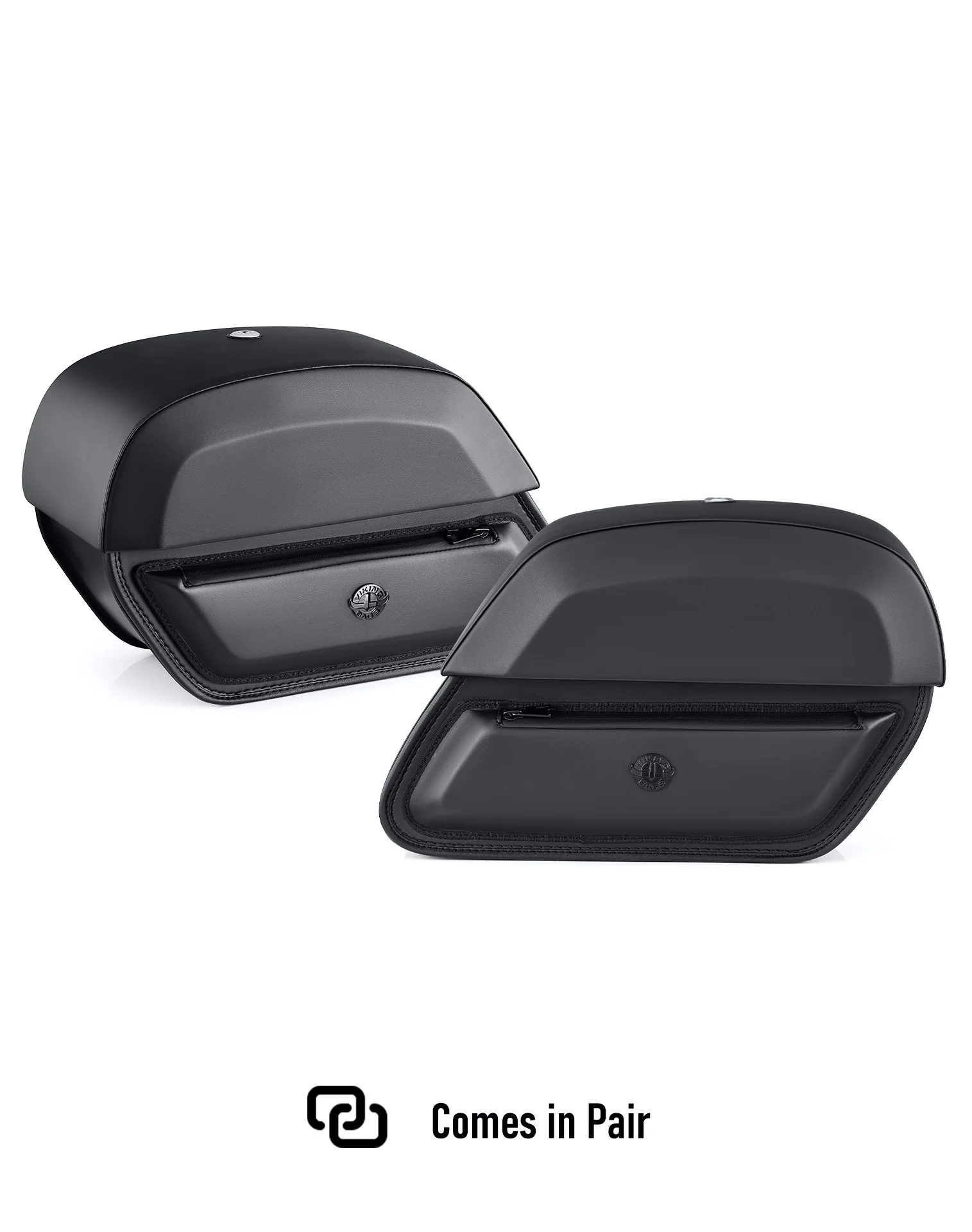 28L - Pantheon Medium Quick Mount Motorcycle Saddlebags For Harley Softail Super Glide FXD