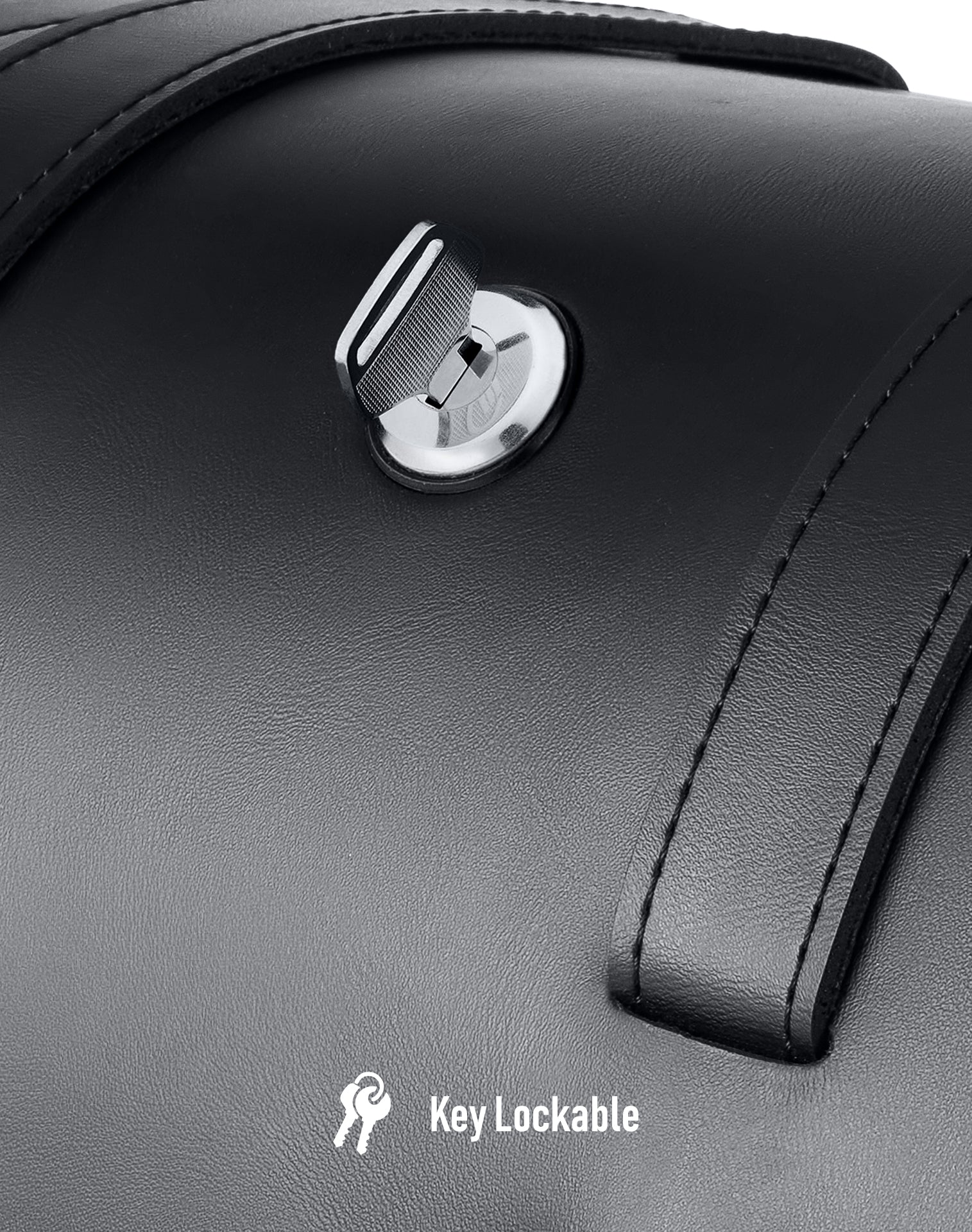30L - Wraith Large Quick-Mount Shock Cutout Leather Saddlebags For Harley Dyna Low Rider FXDL/I Key Lockable