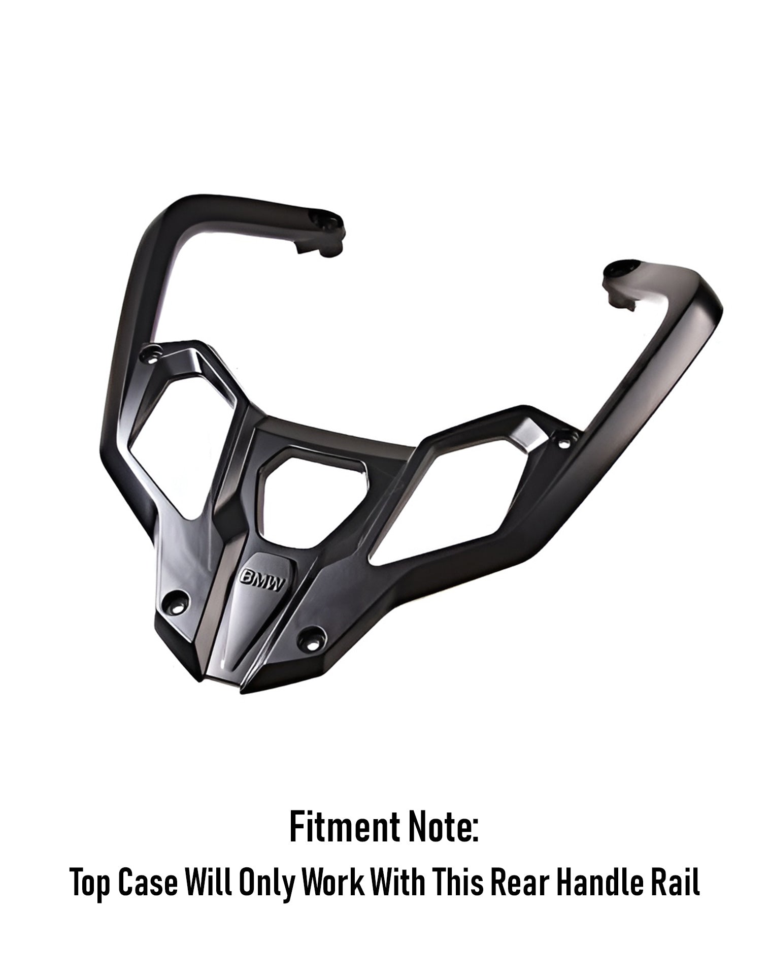 38L - Apex XL BMW R 1250 GS Aluminum Top Case Black Fitment Handle Rail