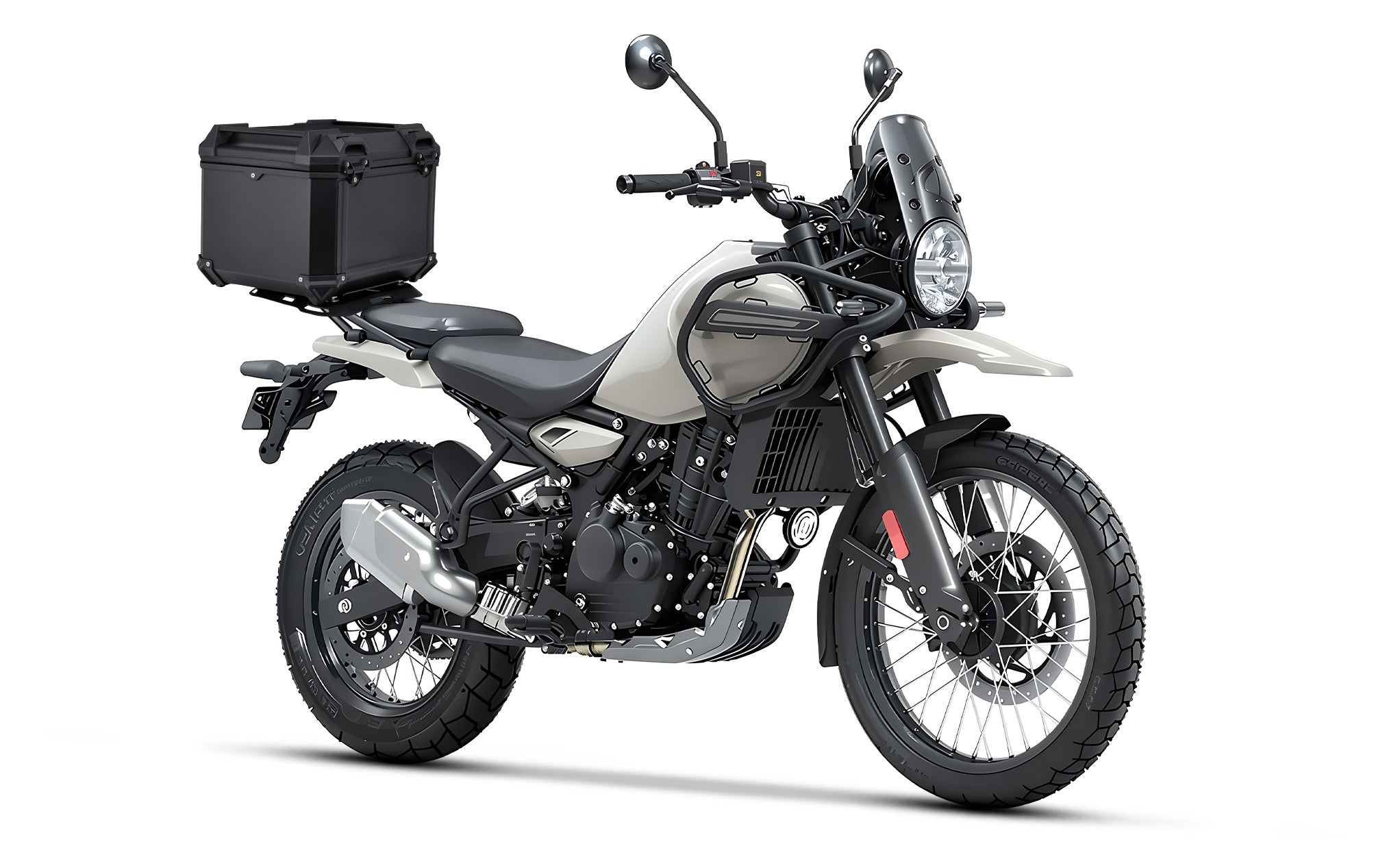 38L - Apex XL Royal Enfield 450 Aluminum Top Case Black @expand