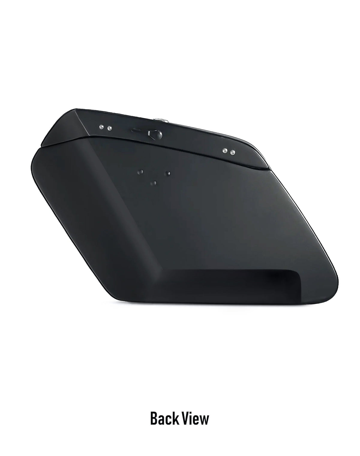 38L - Baldur XL Shock Cut-Out Harley Sportster 883 Iron XL883N Matte Hard Saddlebags Back View
