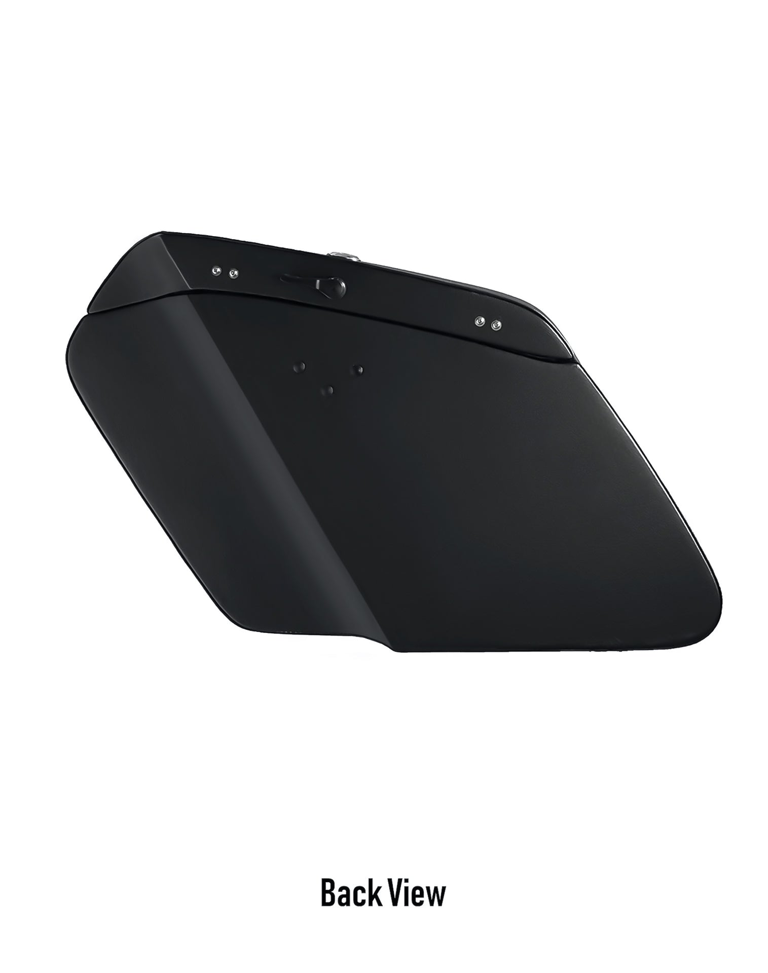 38L - Baldur XL Shock Cut-Out Honda Shadow 1100 Ace Matte Hard Saddlebags Back View