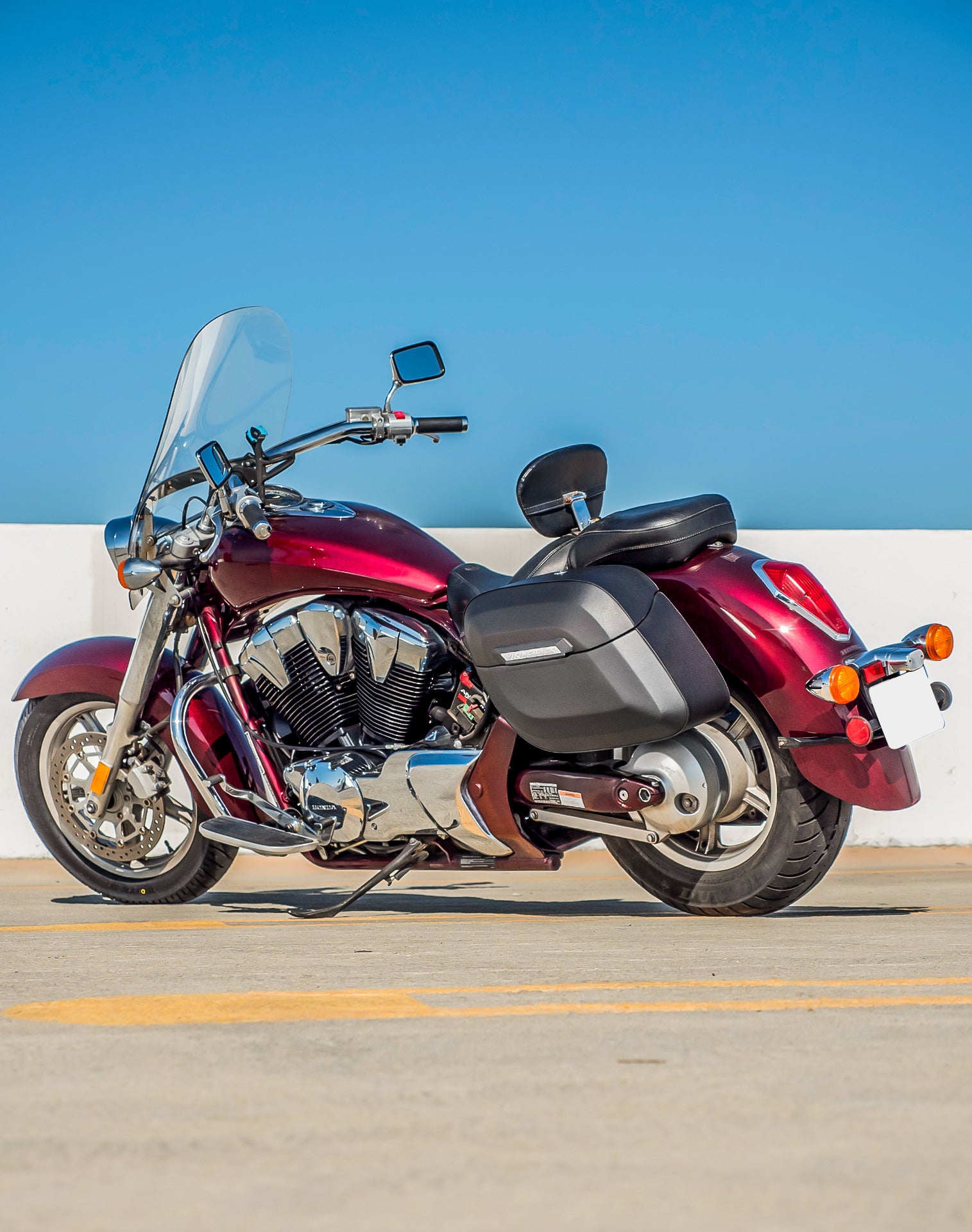 40L - Lamellar Raven XL Honda VT1300CT Interstate Hard Saddlebags v1