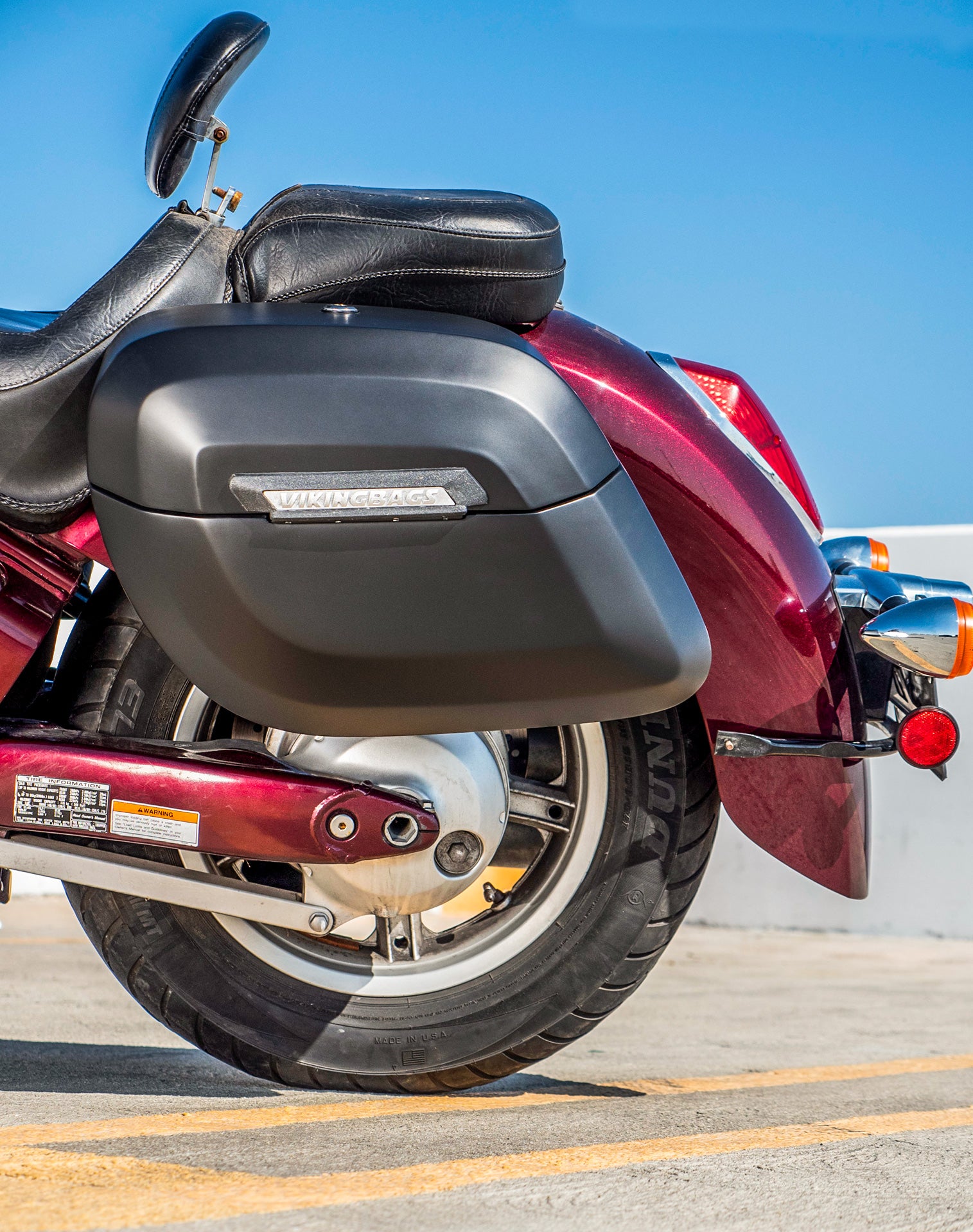 40L - Lamellar Raven XL Honda VT1300CT Interstate Matte Hard Saddlebags v2