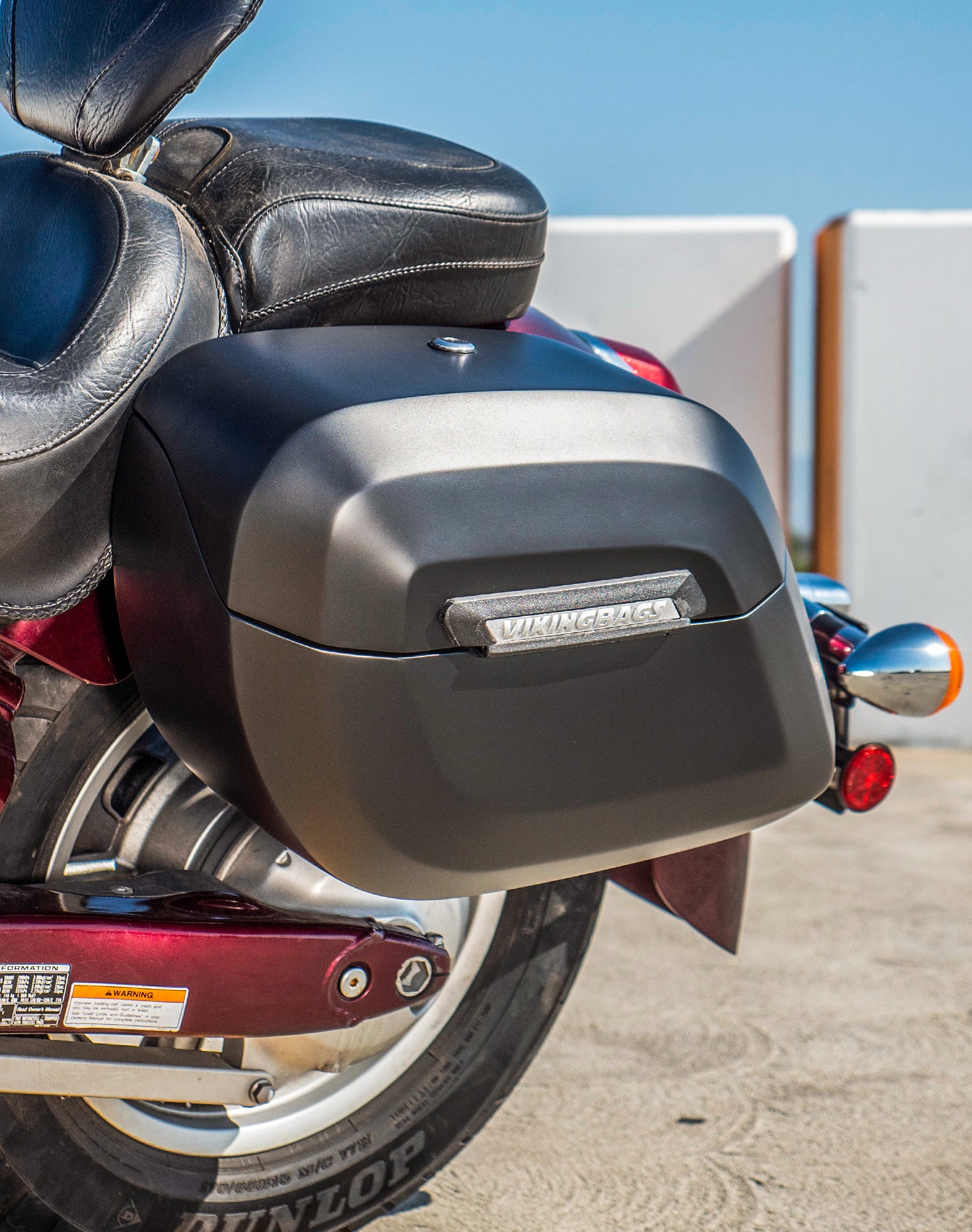 40L - Lamellar Raven XL Honda VT1300CT Interstate Matte Hard Saddlebags v3