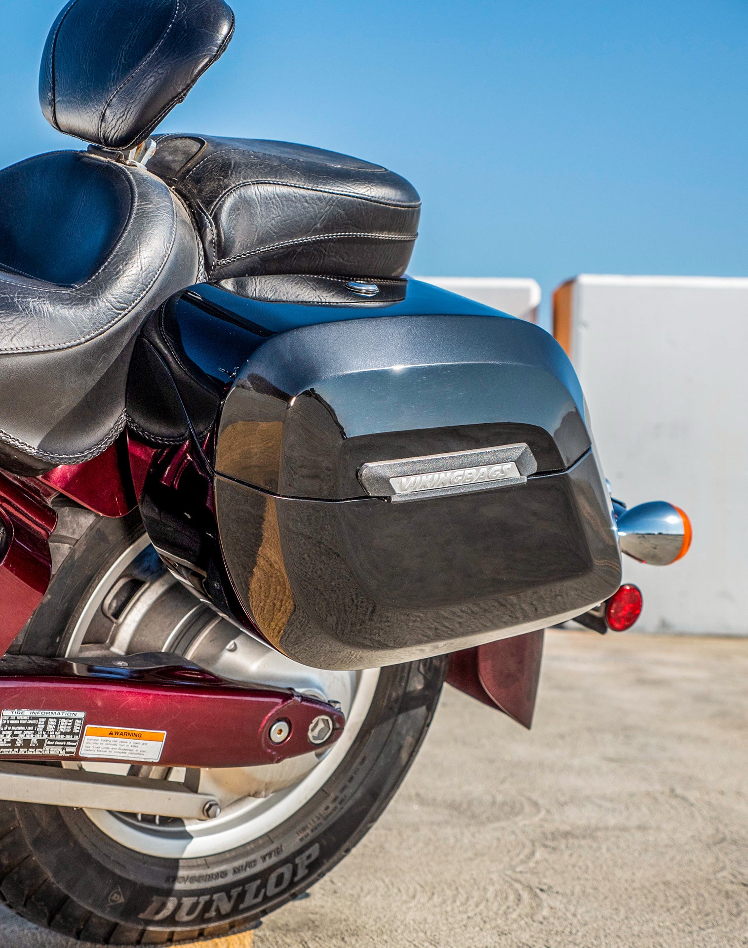 40L - Lamellar Raven XL Honda VT1300CT Interstate Painted Hard Saddlebags v3