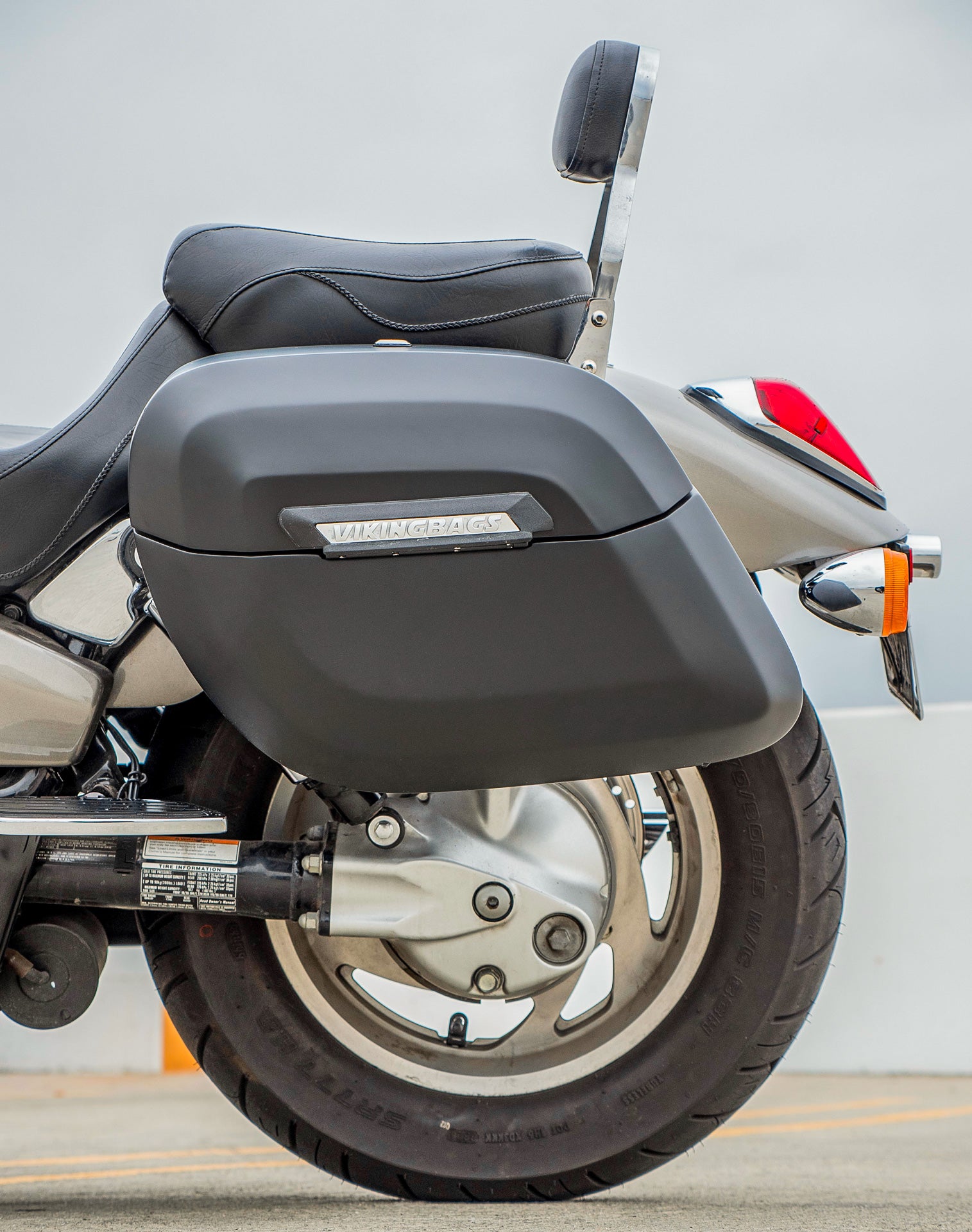 40L - Lamellar Raven XL Honda VTX 1800 N Matte Hard Saddlebags v2