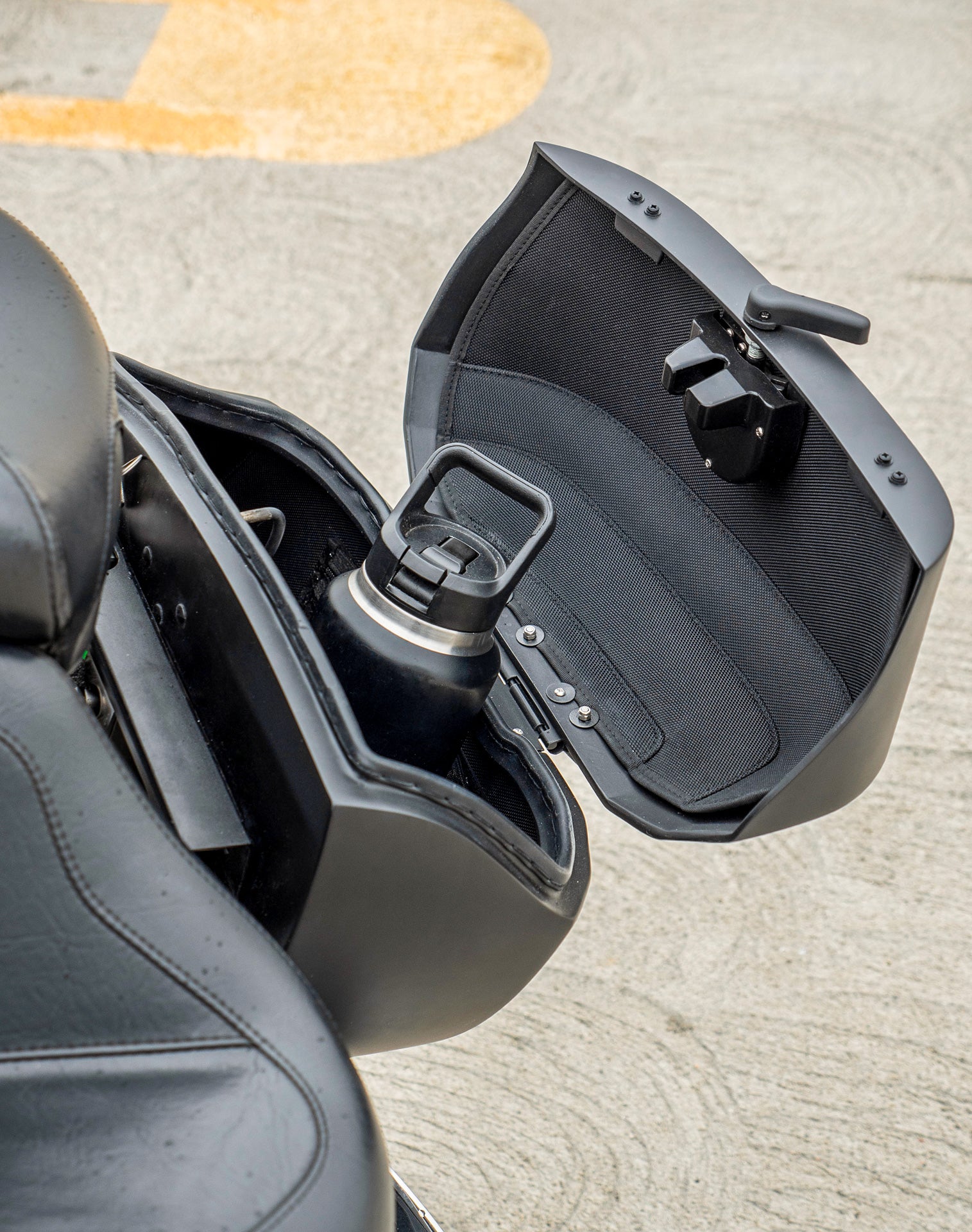 40L - Lamellar Raven XL Honda VTX 1800 N Matte Hard Saddlebags v4