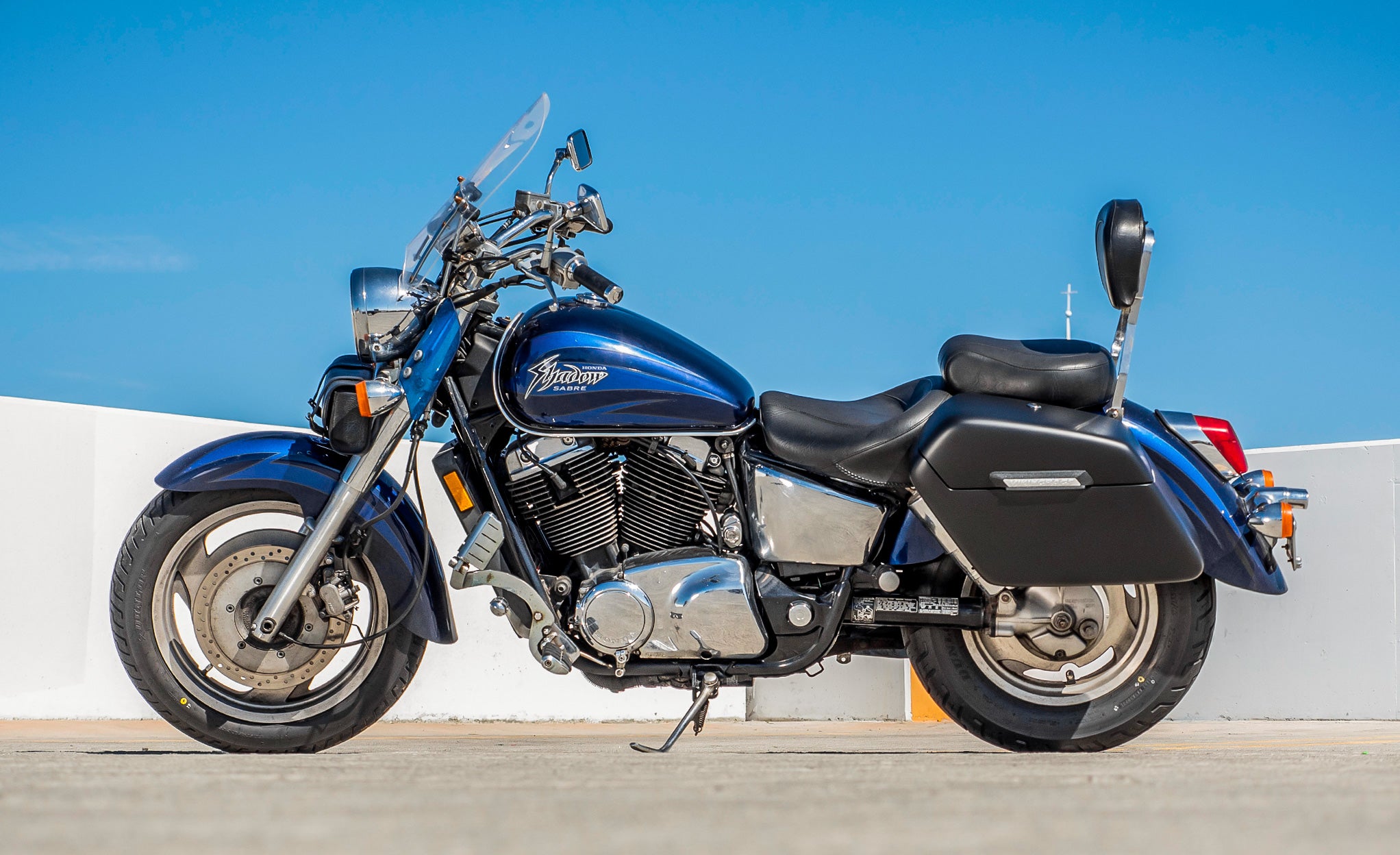 42L - Baldur XL Honda Shadow 1100 Sabre Matte Hard Saddlebags @expand