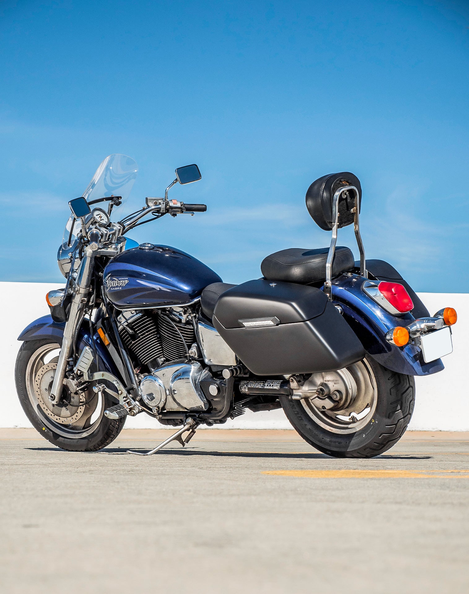 42L - Baldur XL Honda Shadow 1100 Sabre Matte Hard Saddlebags v1