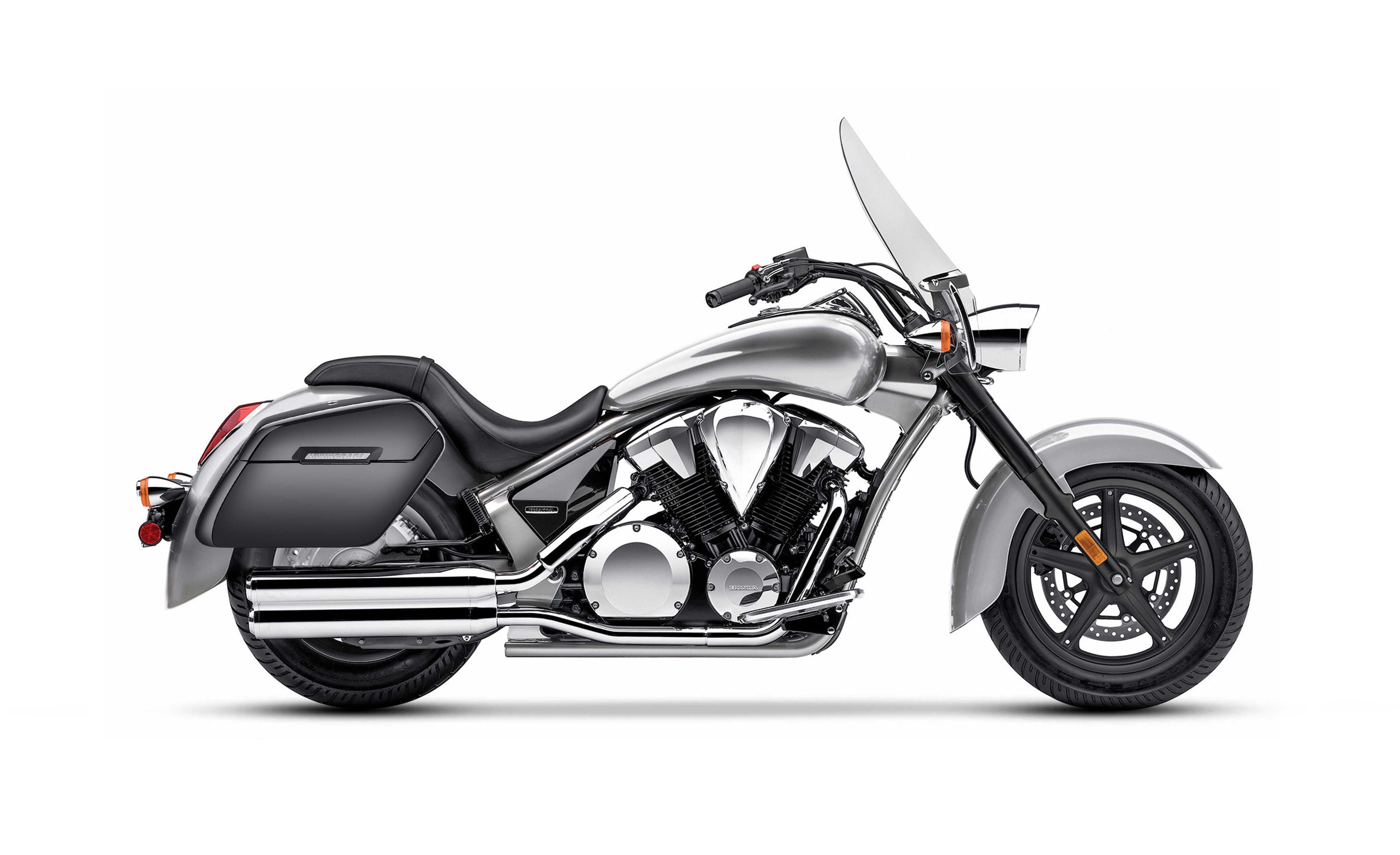 42L - Baldur XL Honda VT1300CT Interstate Painted Hard Saddlebags
Bag on Bike @expand