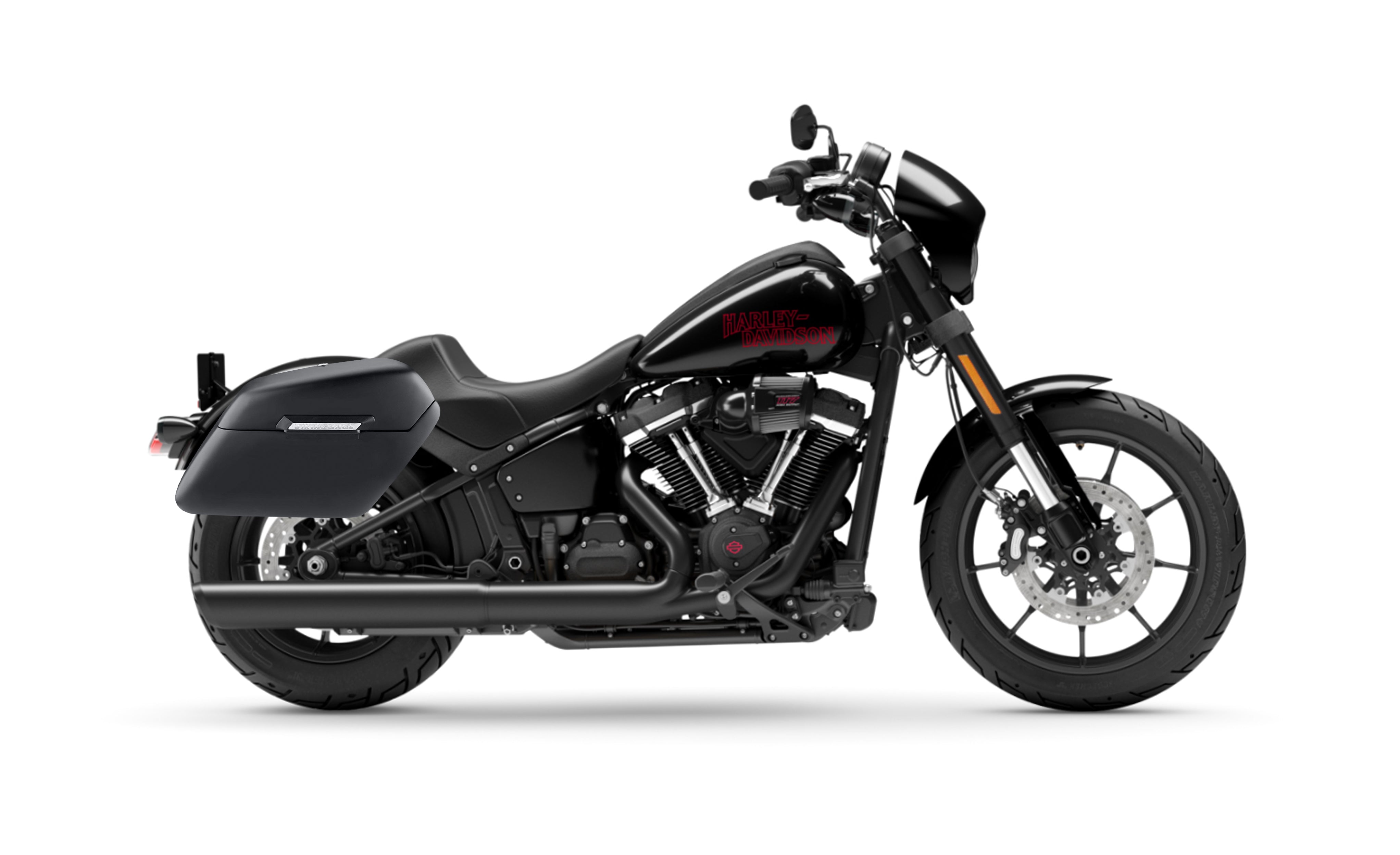 42L - Baldur XL Matte Hard Saddlebags For 2025+ Harley Softail Low Rider S FXLRS Bag on Bike @expand