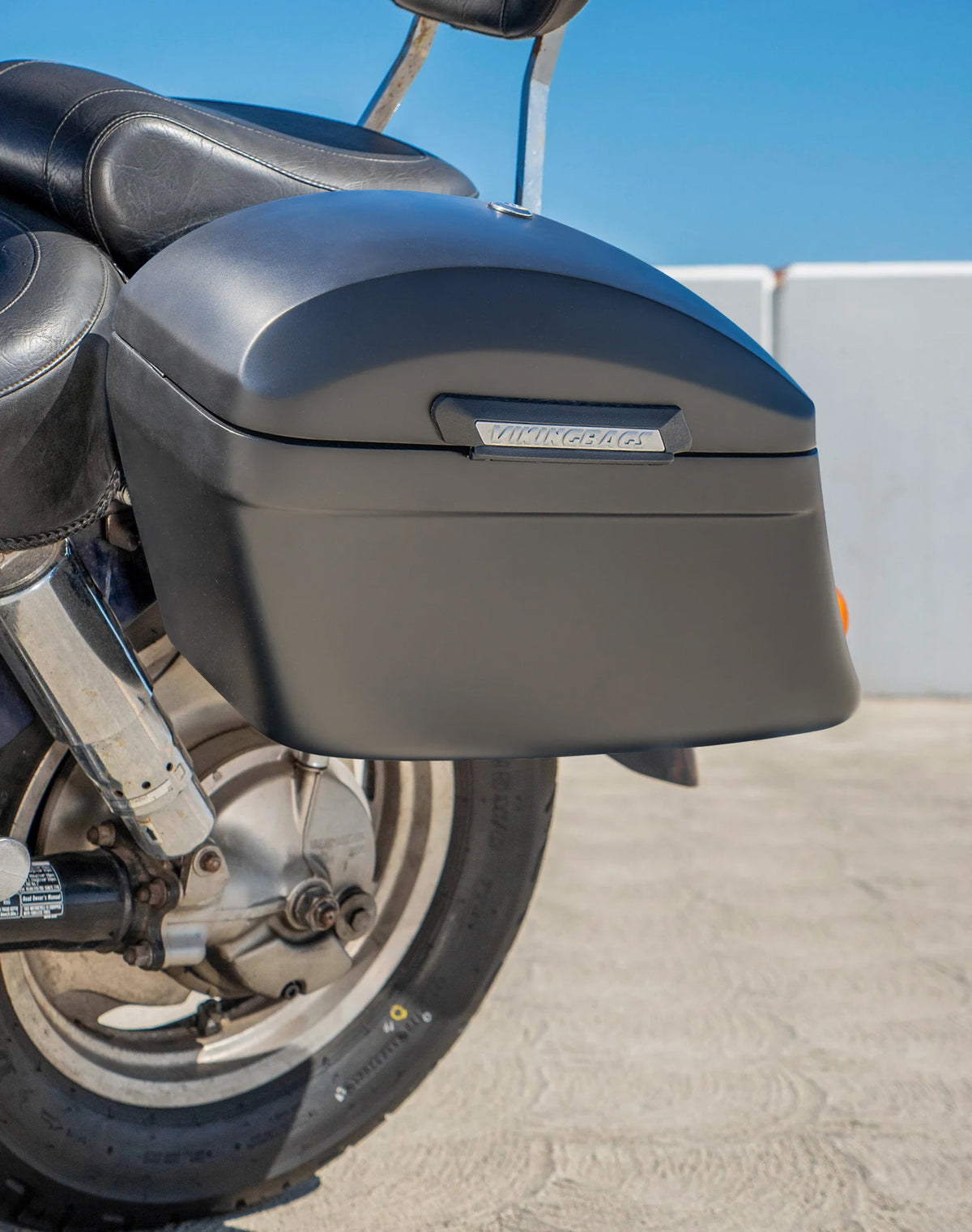 40L - Lamellar Stallion XL Honda Shadow 1100 Sabre Matte Hard Saddlebags