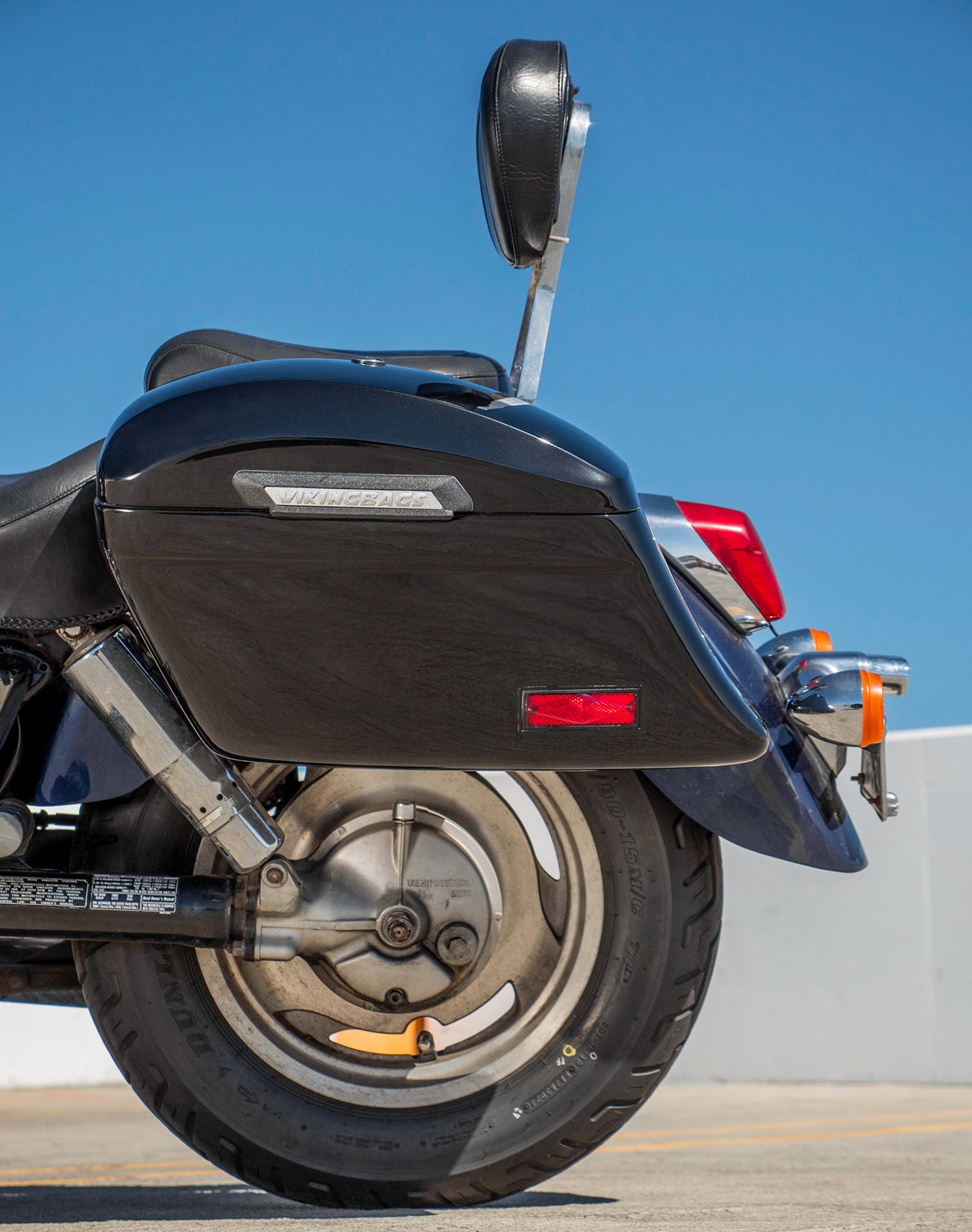 44L - Lamellar Stallion XL Honda Shadow 1100 Sabre Painted Hard Saddlebags v2