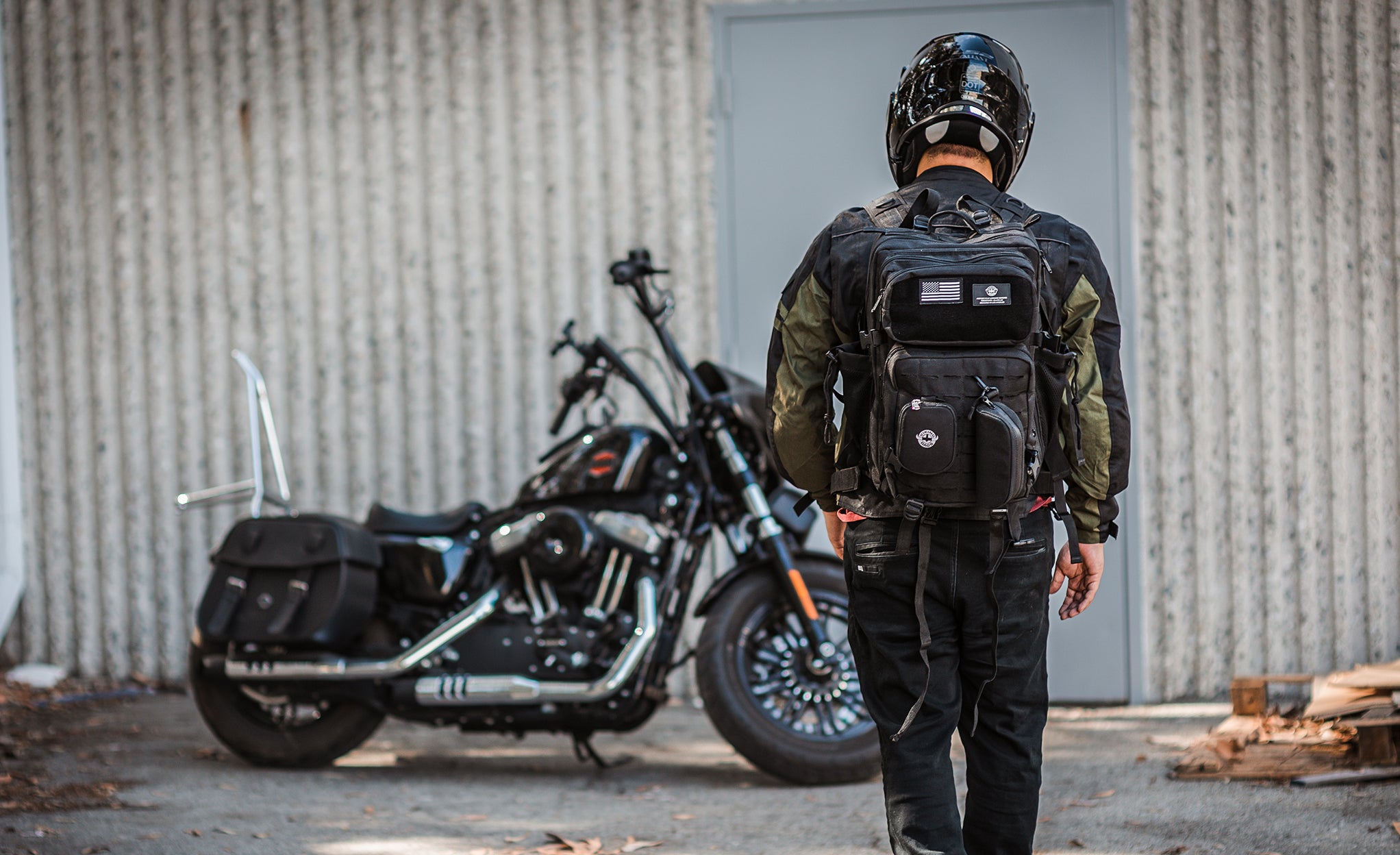 45L - Tactical XL Motorcycle Backpack @expand