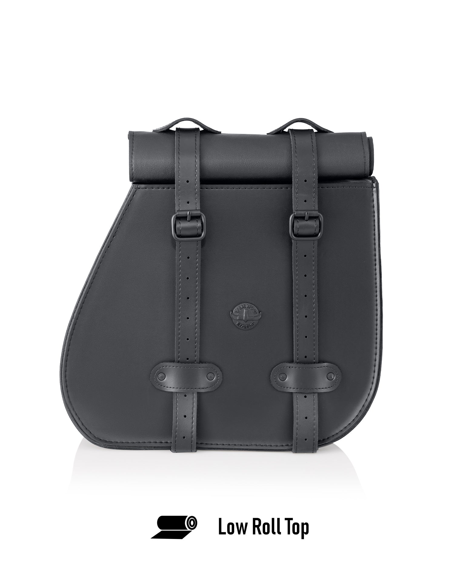 45L - Wilder XL Roll-Top Quick-Mount Shock-Cut Saddlebags For Harley Dyna Super Glide FXD/I Low Roll Top