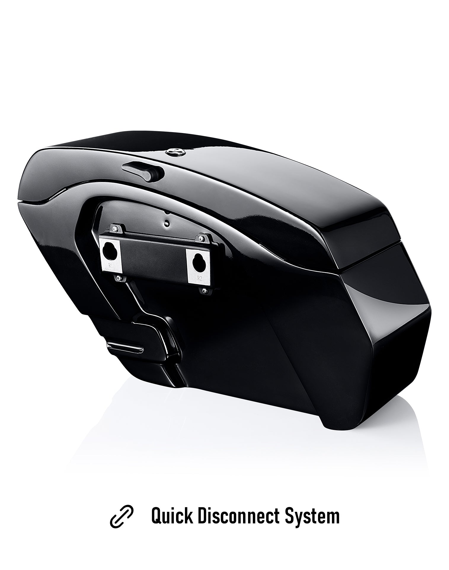 56L - Titan XL Quick-Mount Painted Hard Saddlebags for Harley Softail Low Rider ST FXLRST Quick Disconnect System